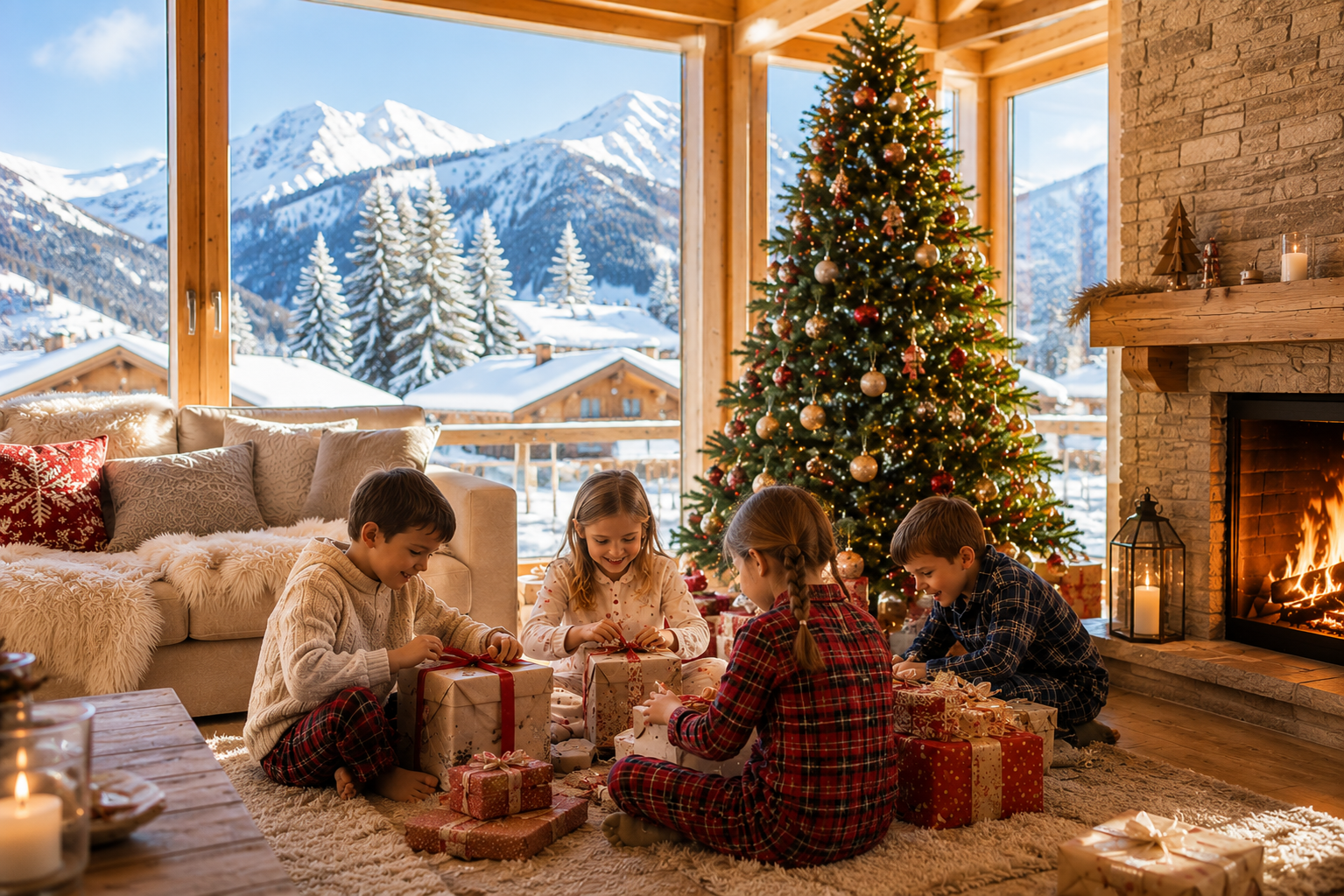  Location de chalet pour Noël  à la montagne