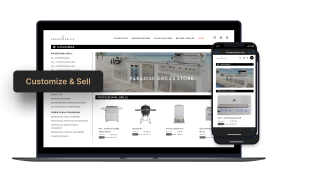Online store for grills.