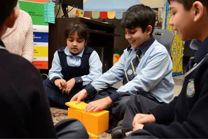 students plays together