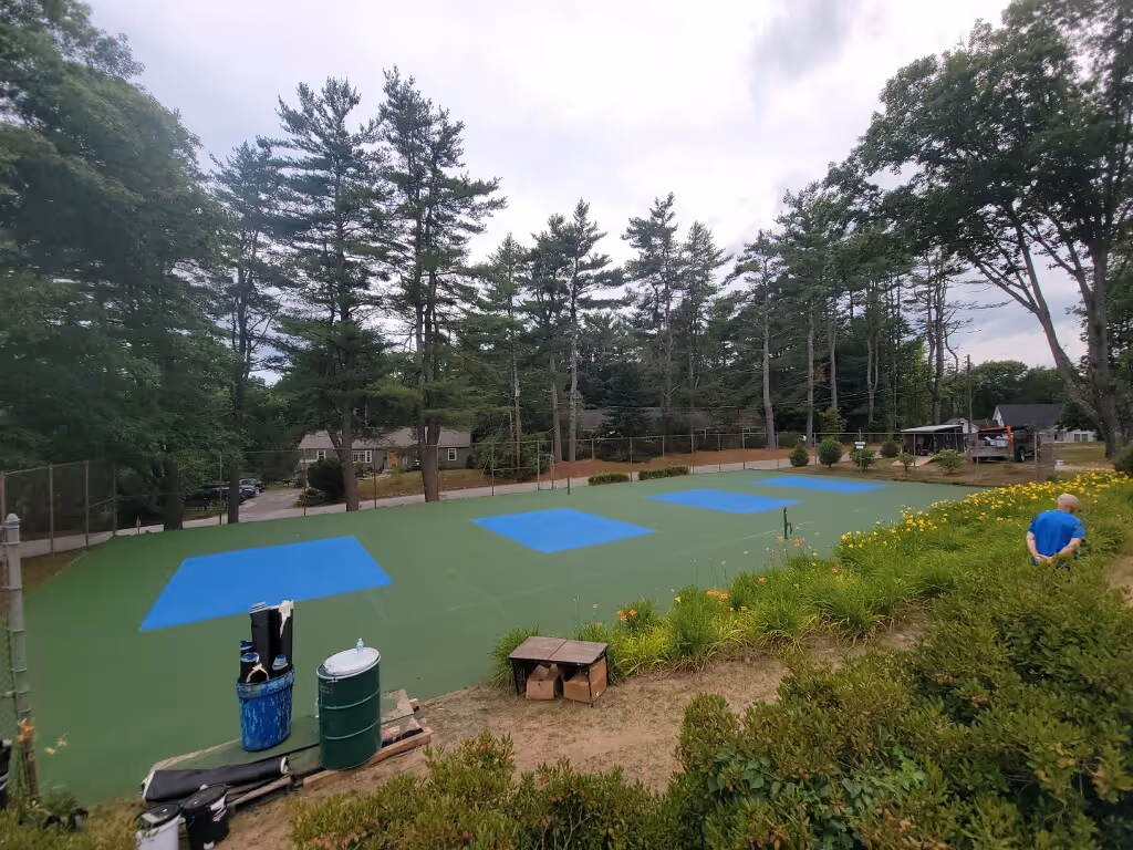 pickle ball court levelling & Repair work 