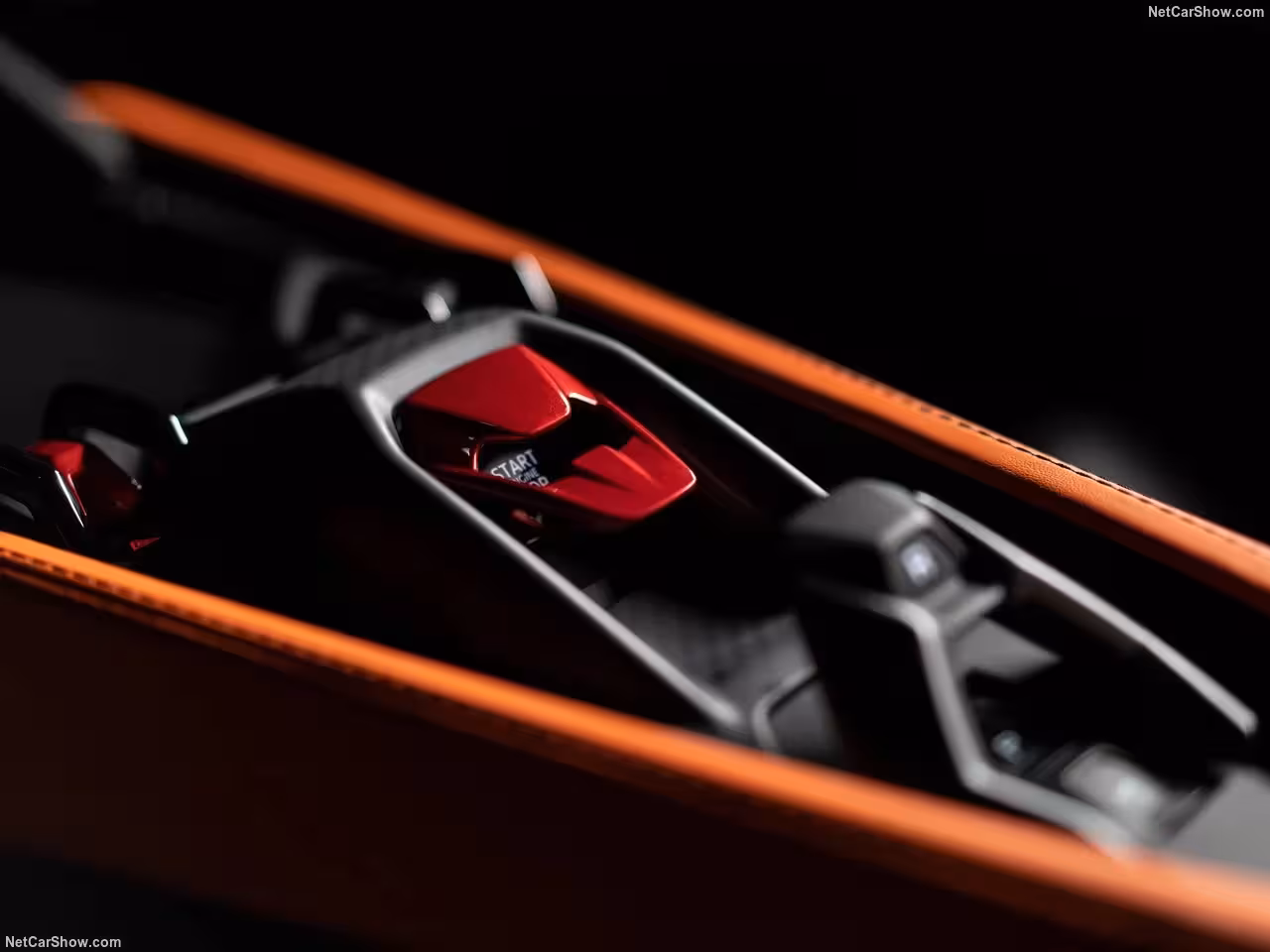 Lamborghini Revuelto rental with premium leather interior and high-end finishes