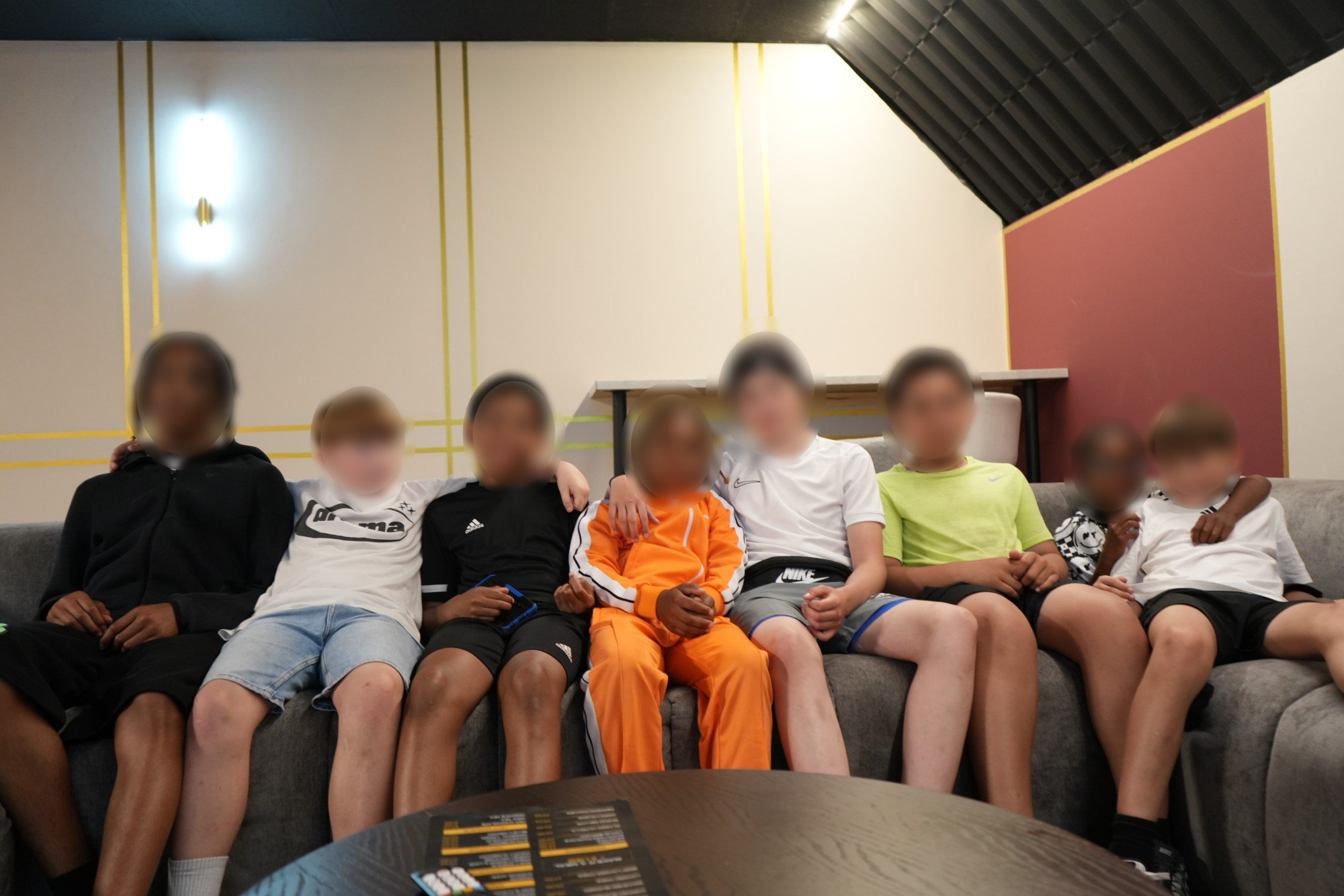A children's birthday party in a private suite at FOMO Lounge Manchester