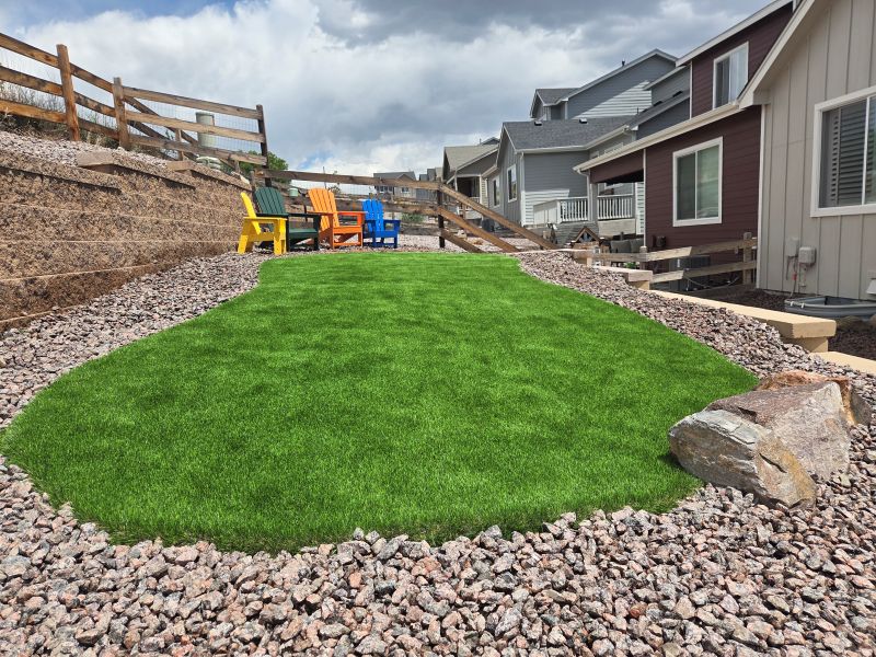 Luxury low maintenance landscape completed on a budget