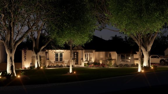 Landscape lighting design in San Antonio TX