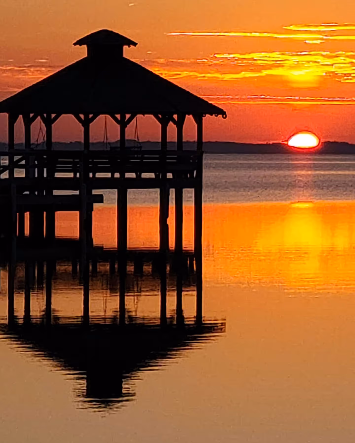 Sunset over the Albemarle Sound