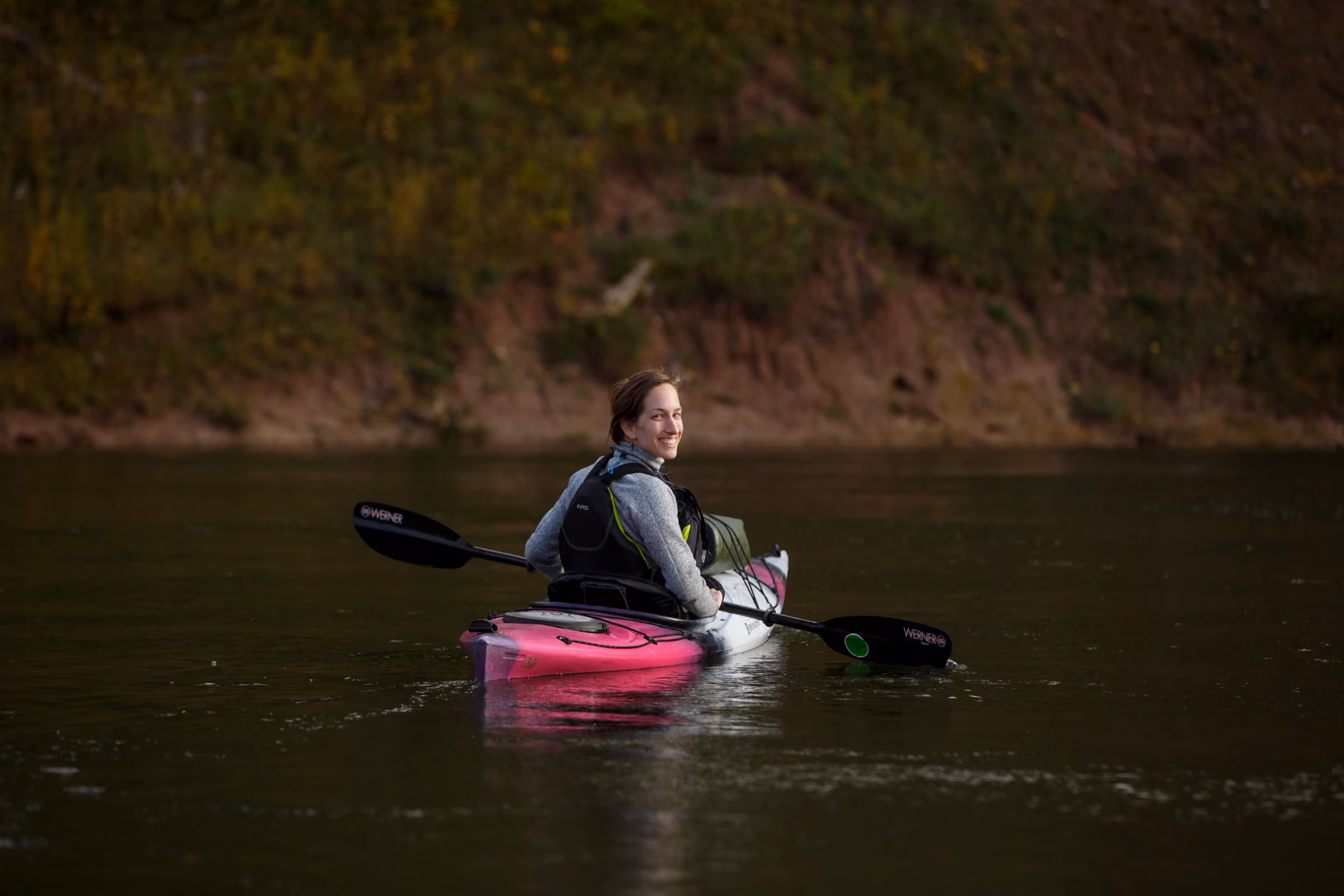 Emily kayaking