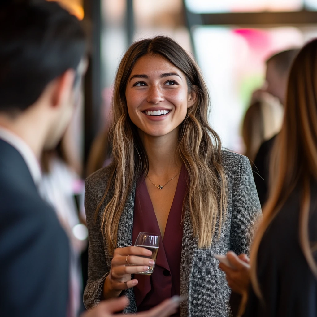 Linkedin influencer networking with businesses