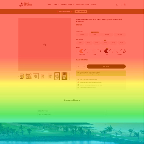 golf course card image