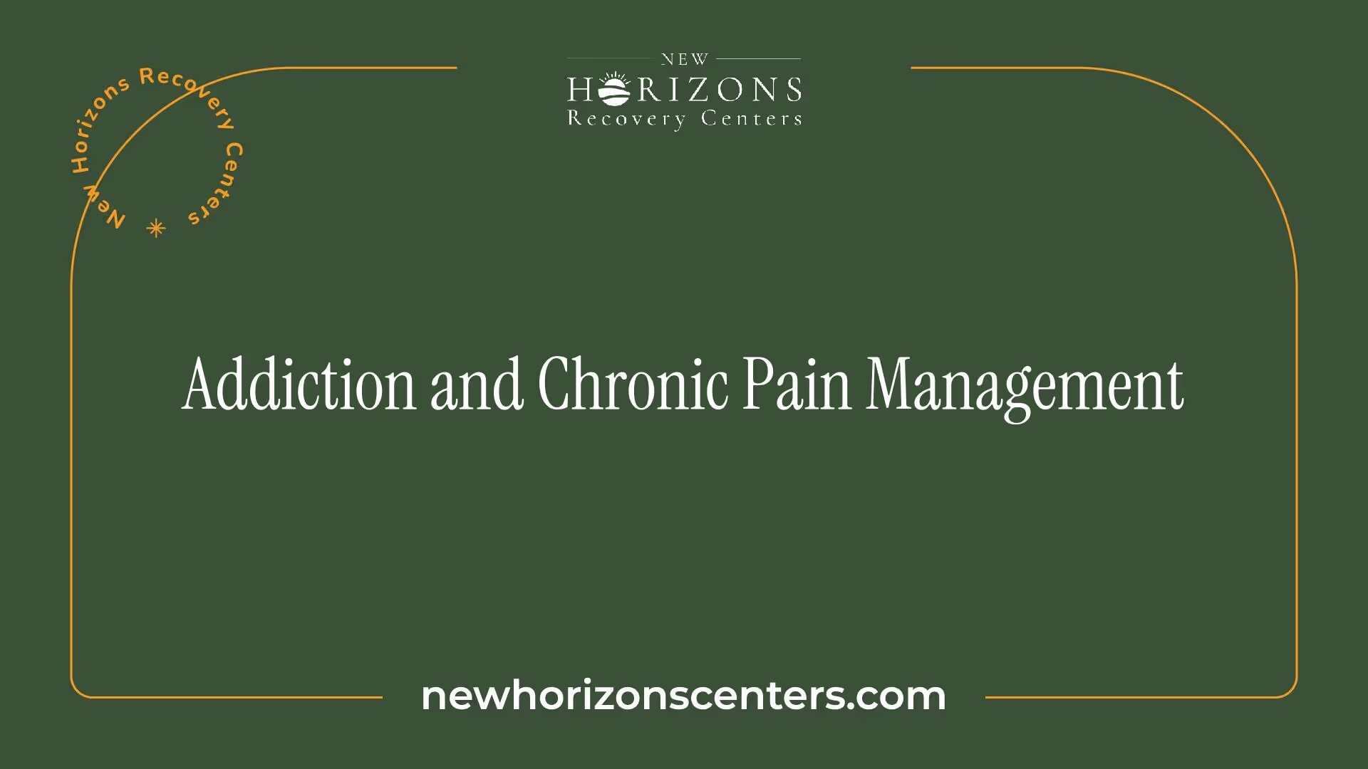 Addiction and Chronic Pain Management
