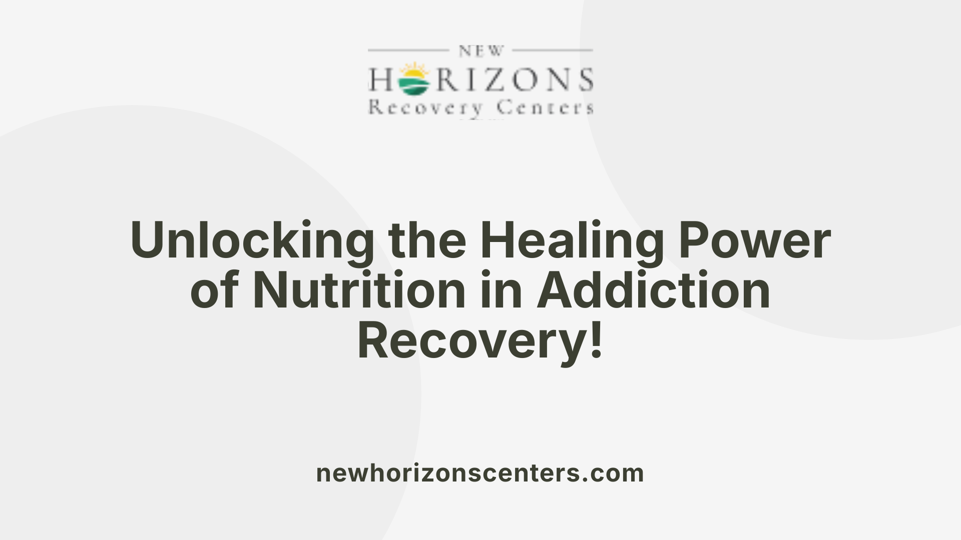 Unlocking the Healing Power of Nutrition in Addiction Recovery!