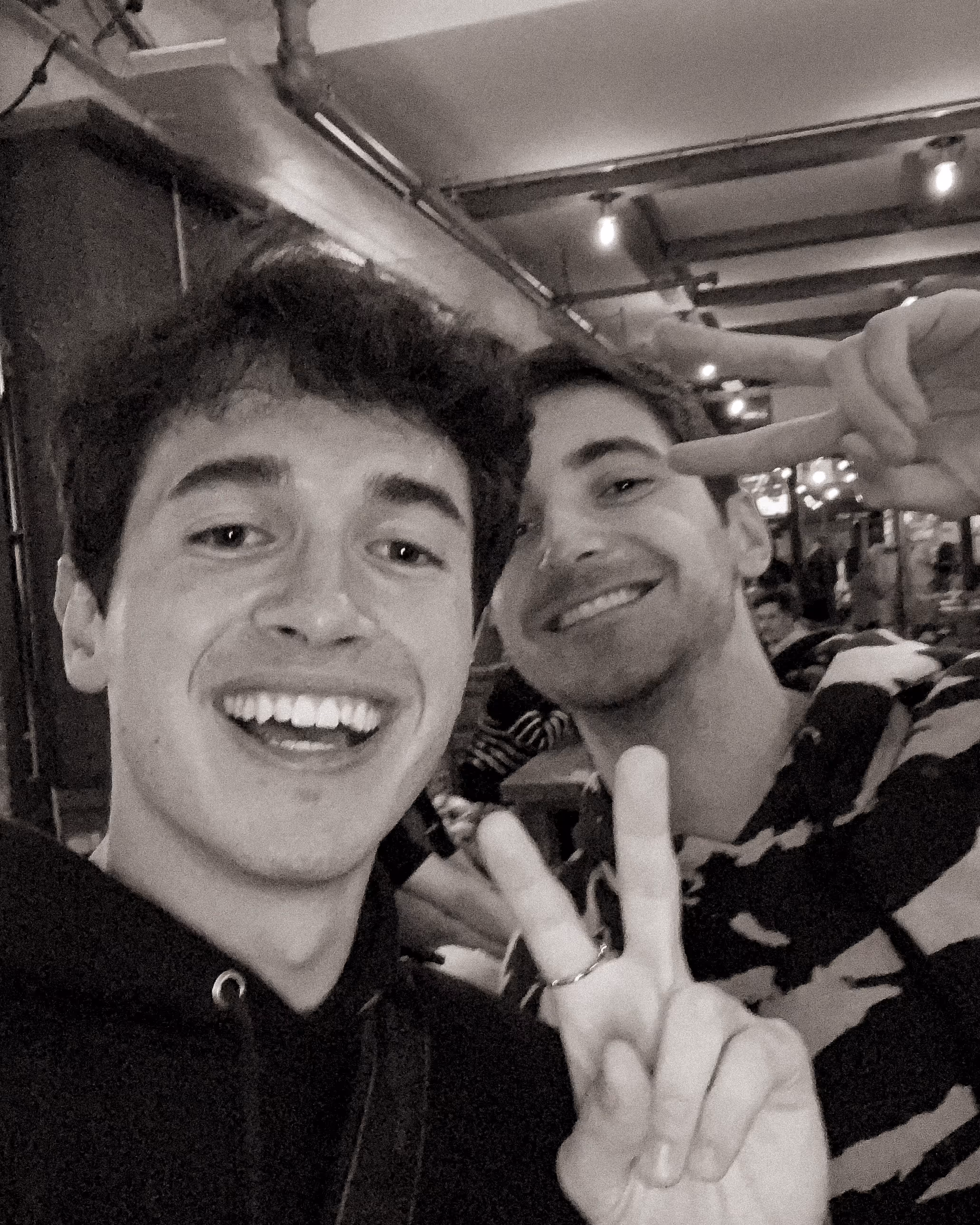 Andrew Lopez with Music Manager Julian Tonic, 2022