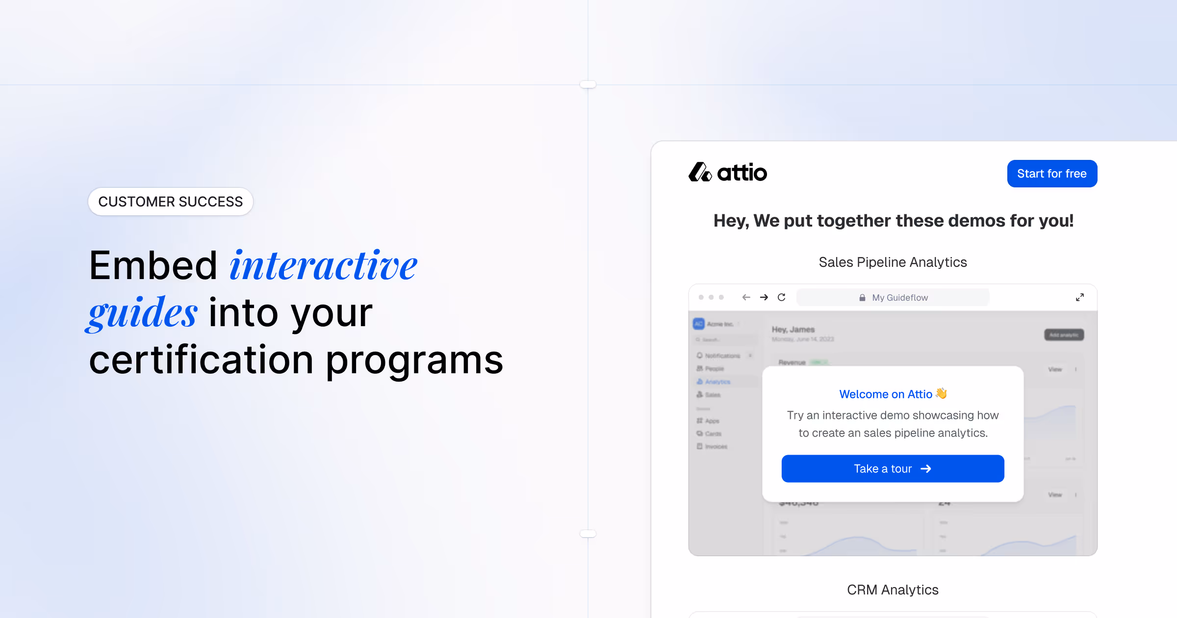 Embed interactive guides into your certifications programs to boost their success rates.