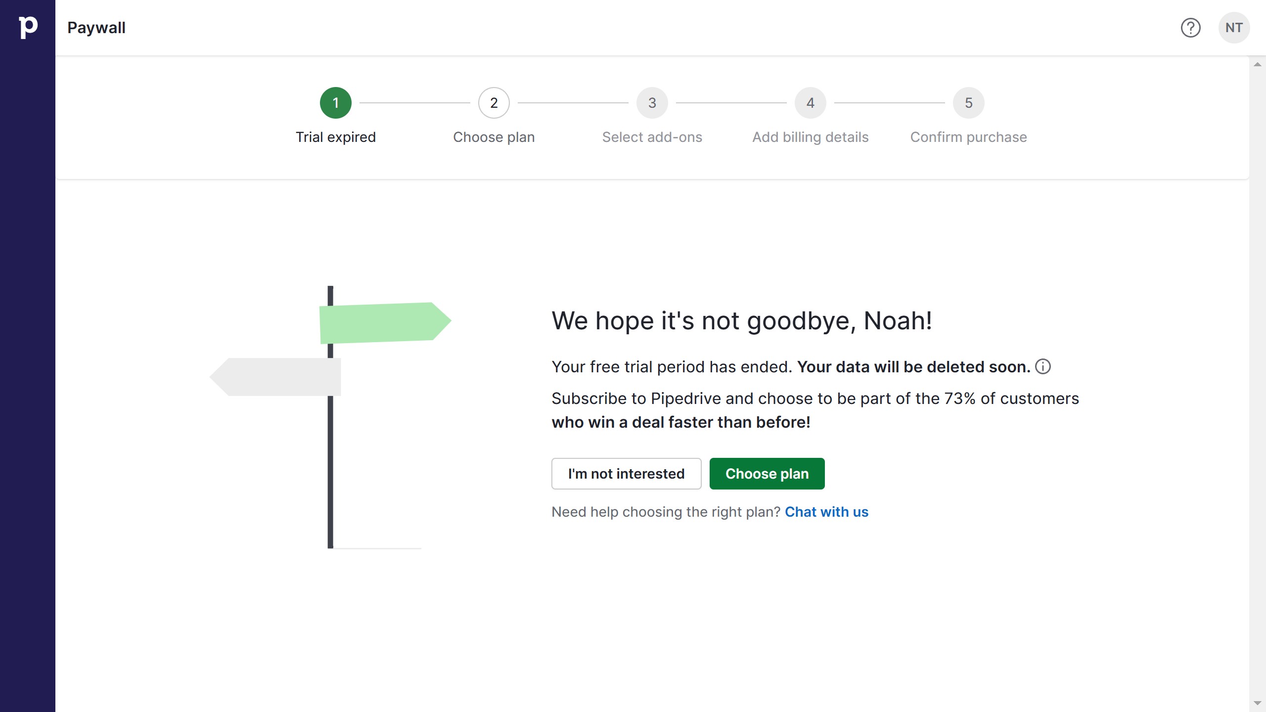 How to renew your Pipedrive account after your free trial expires