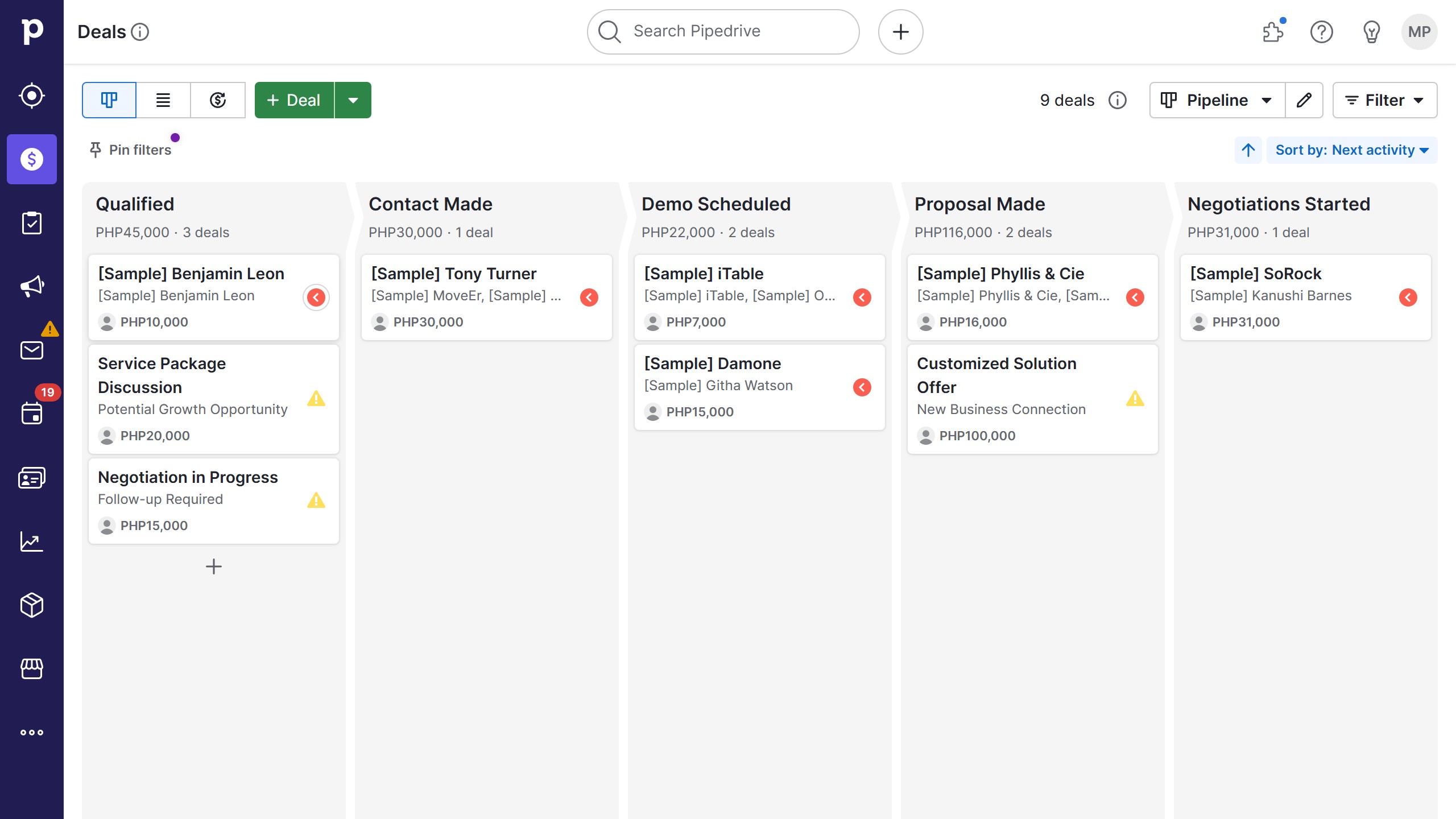 How to add a phone number to a deal in Pipedrive