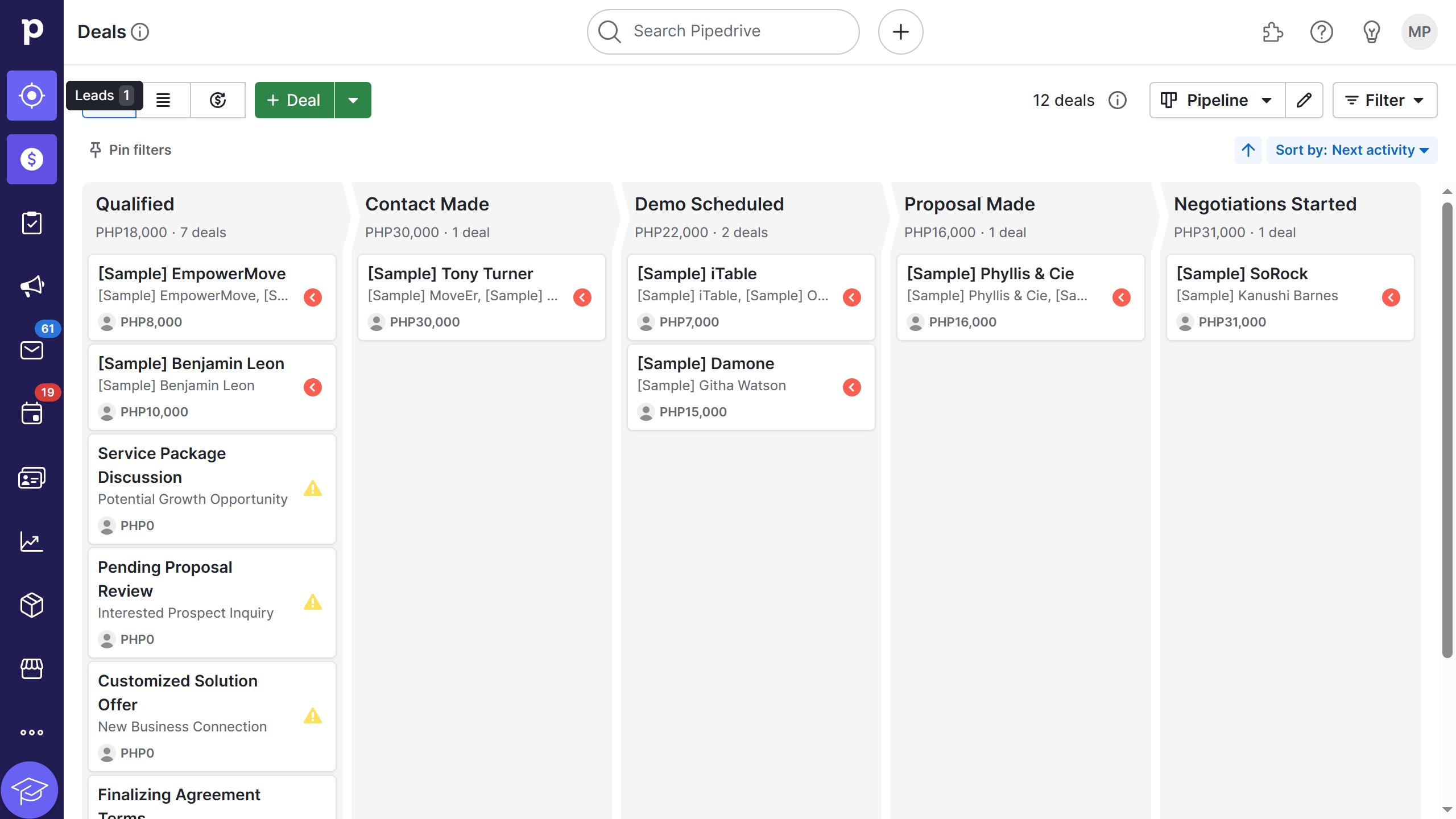 How to create a new web form in Pipedrive