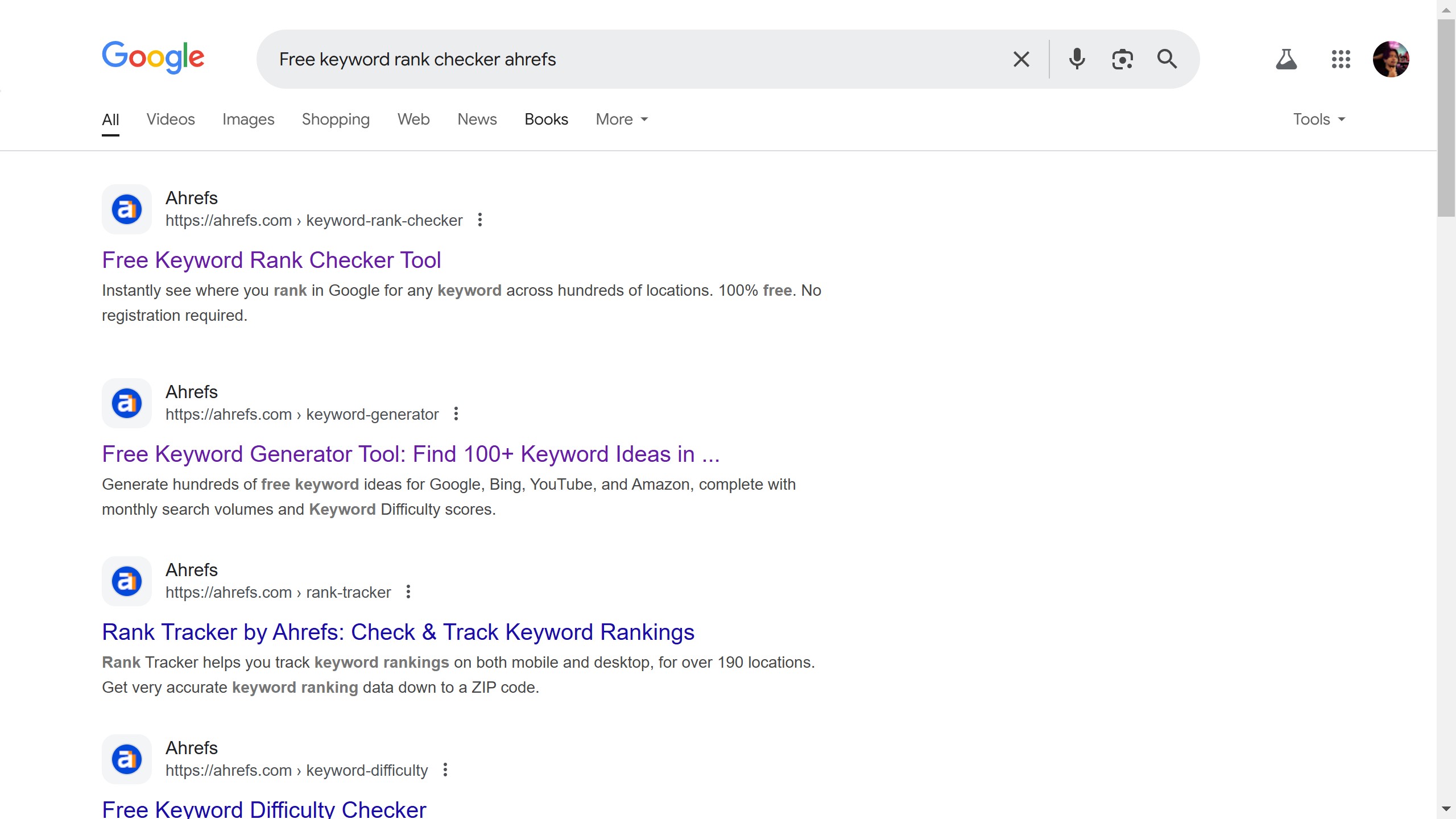 How to rank check one time in Ahrefs?