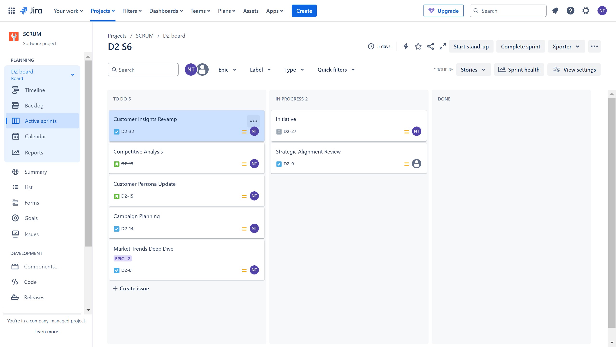 How to change the status of a Jira ticket to in progress?