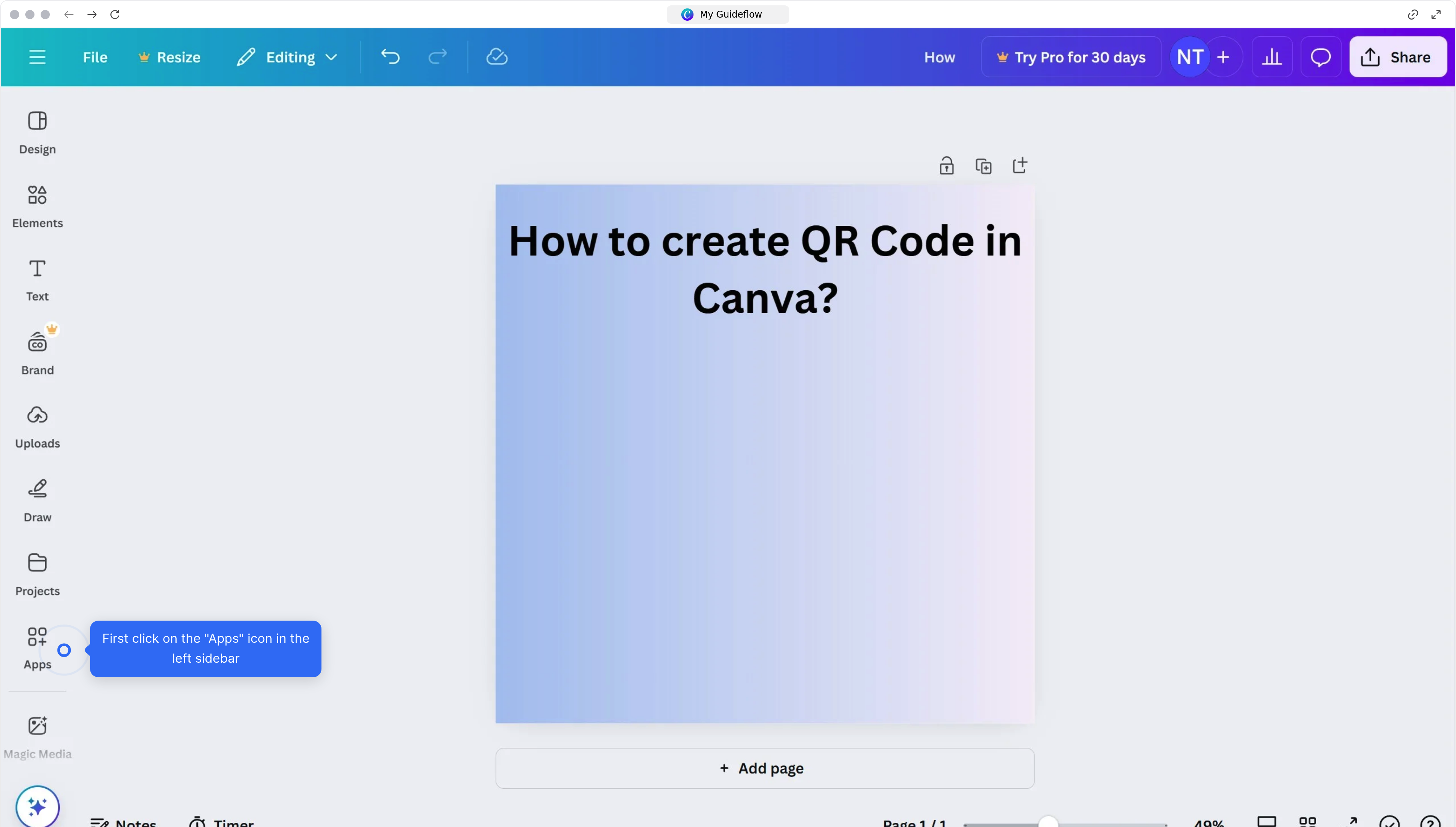 How to create QR Code in Canva?
