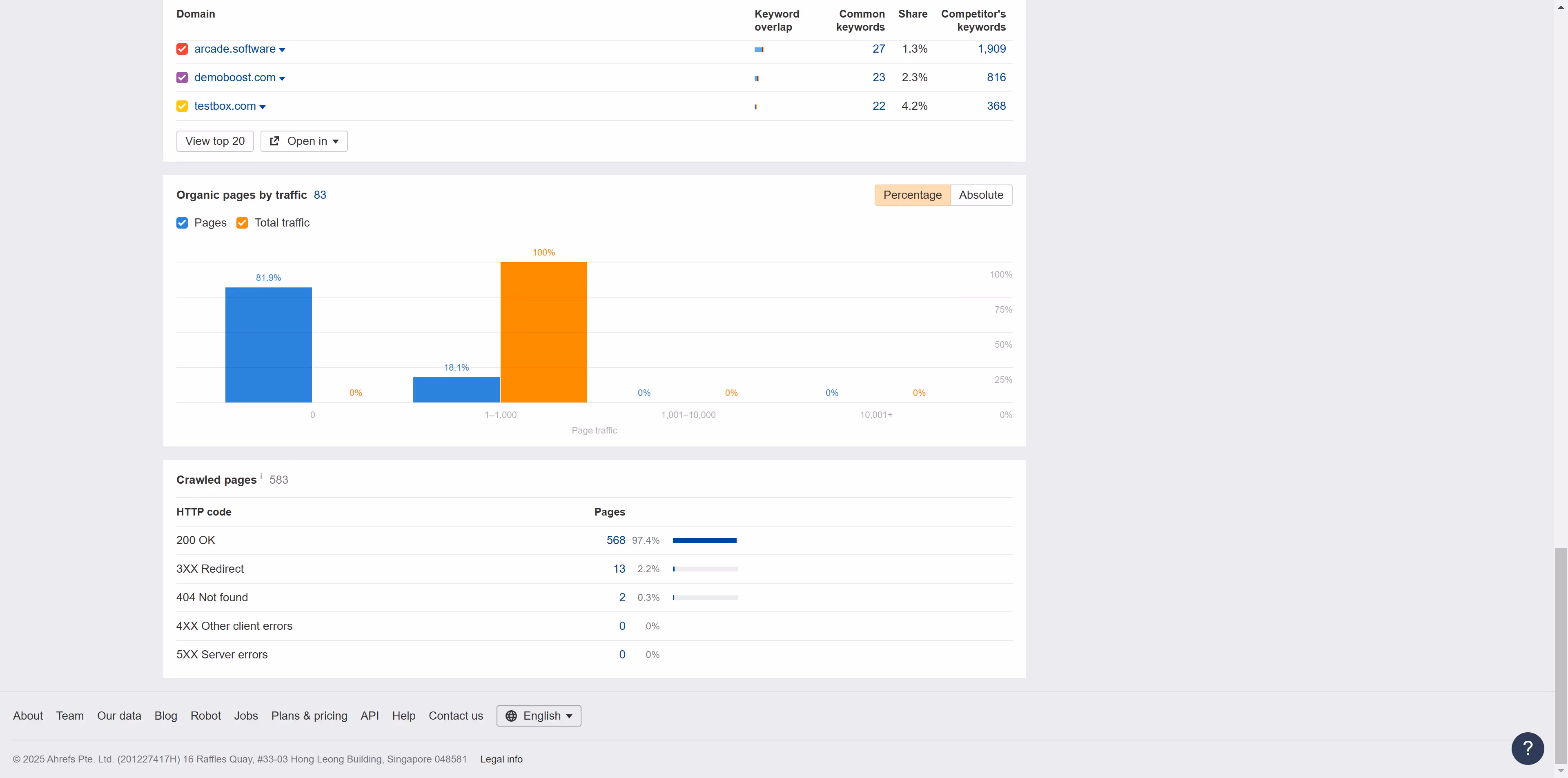 How to change language in Ahrefs?