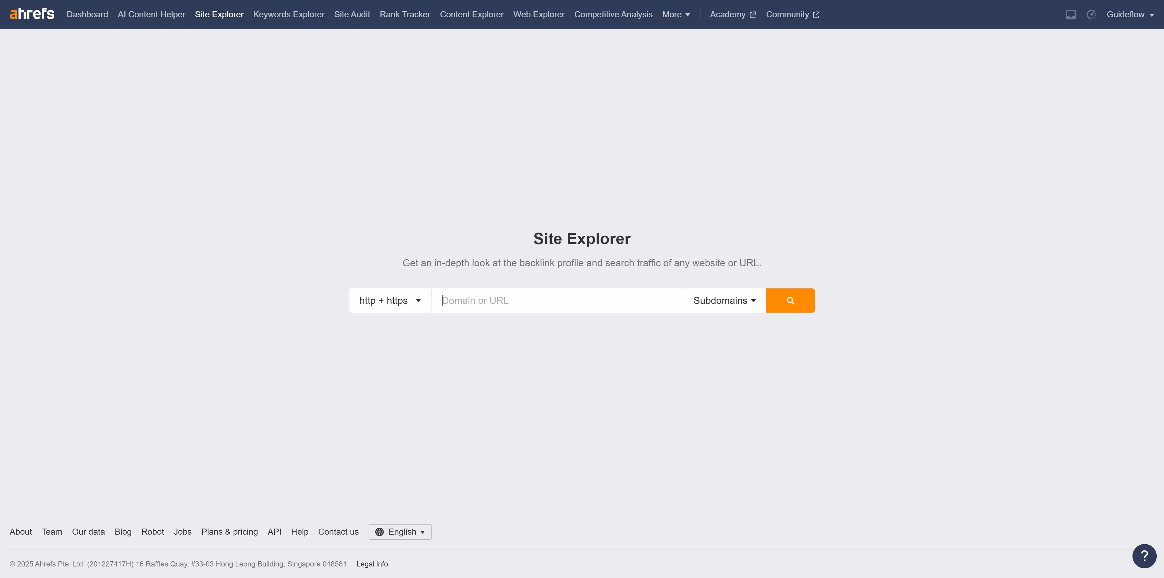 How to see DR comparison in Ahrefs?