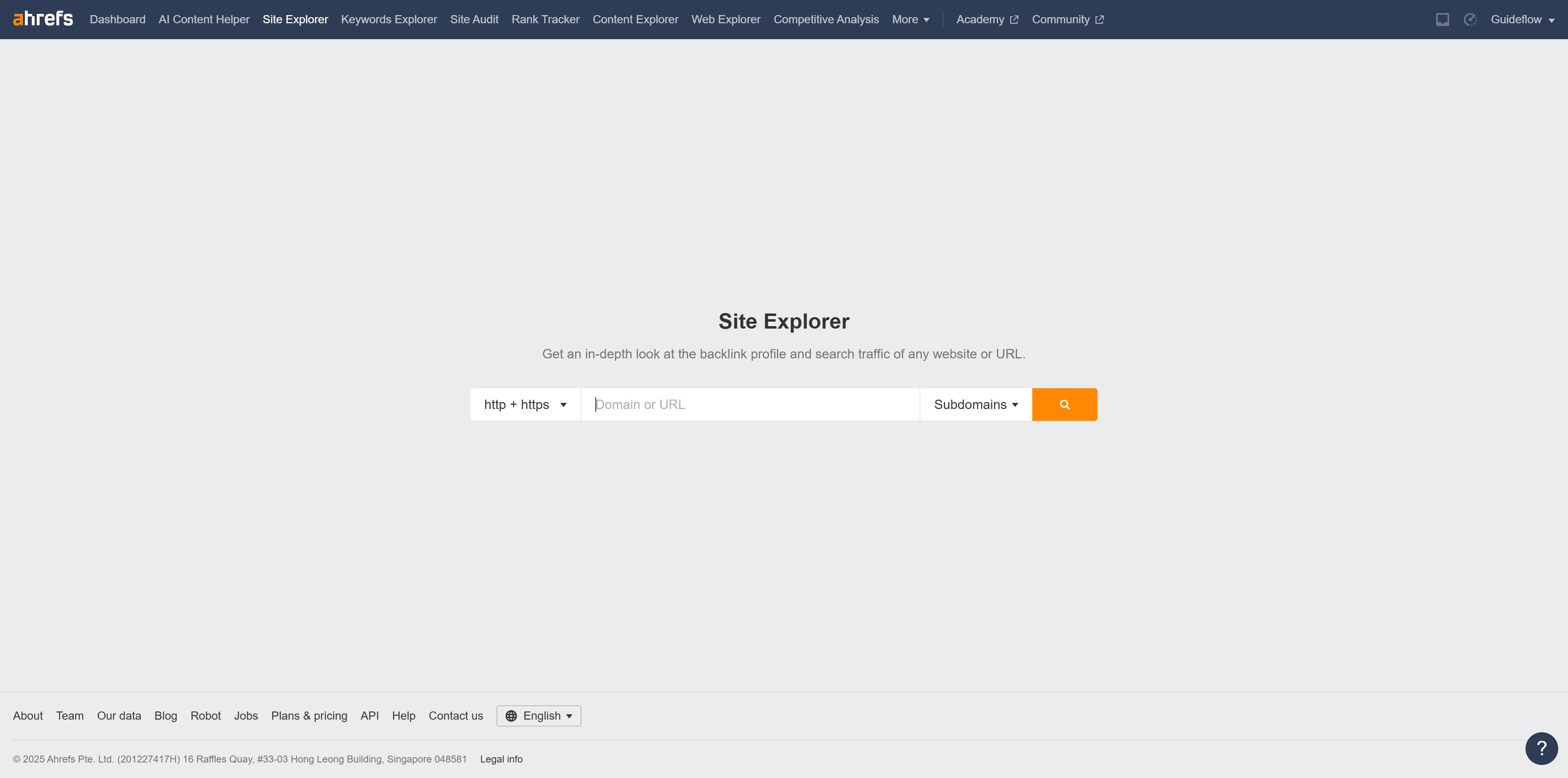 How to see DR comparison in Ahrefs?