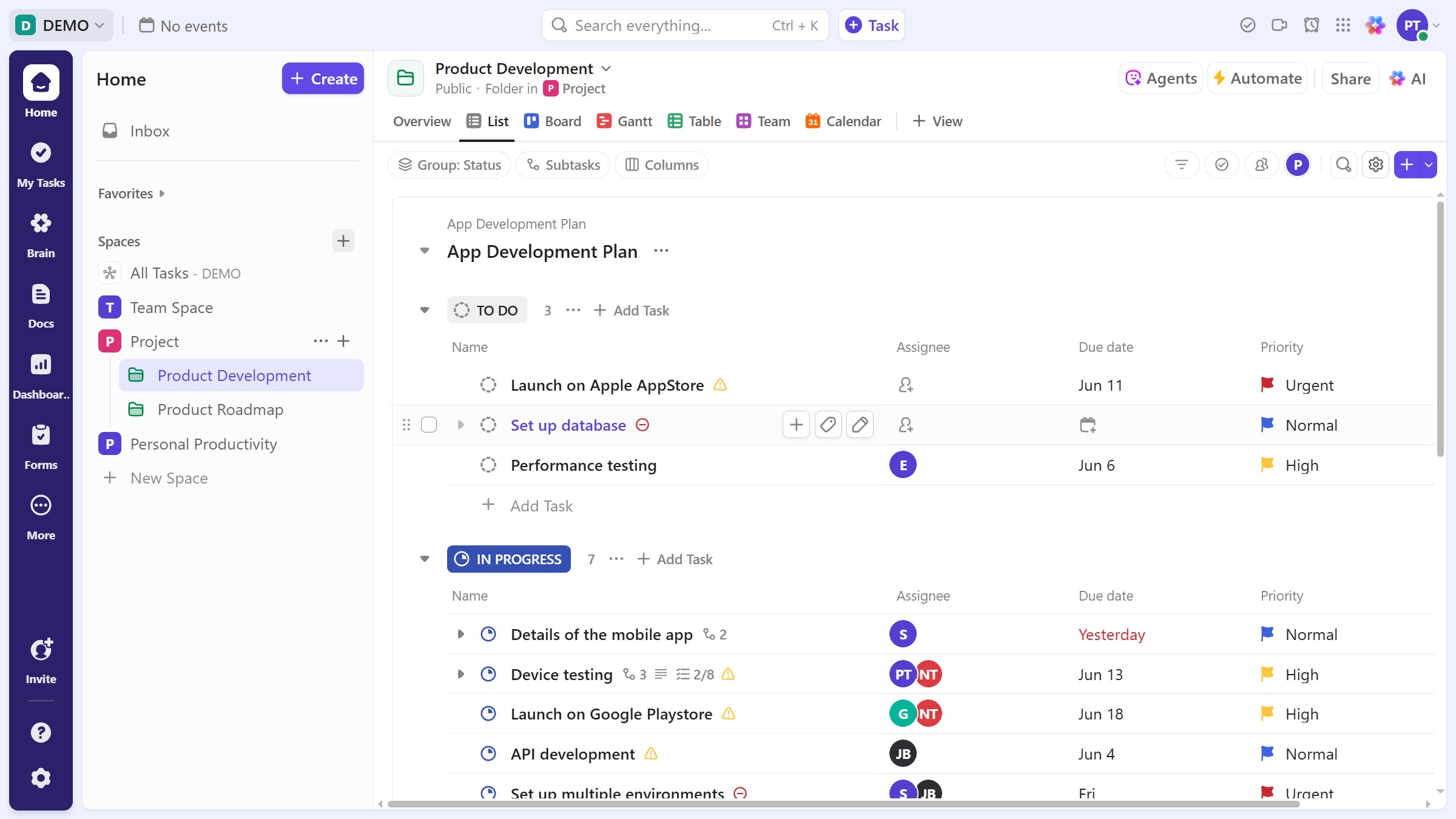 How to assign a task to someone in ClickUp