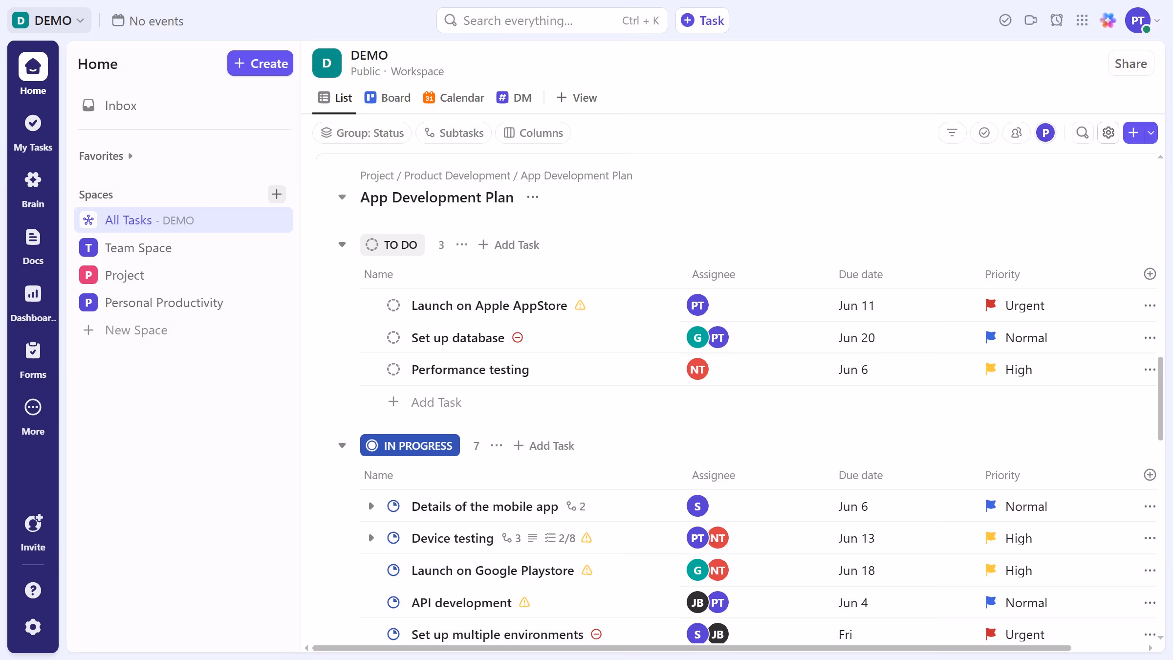 How to view tasks assigned to me in ClickUp
