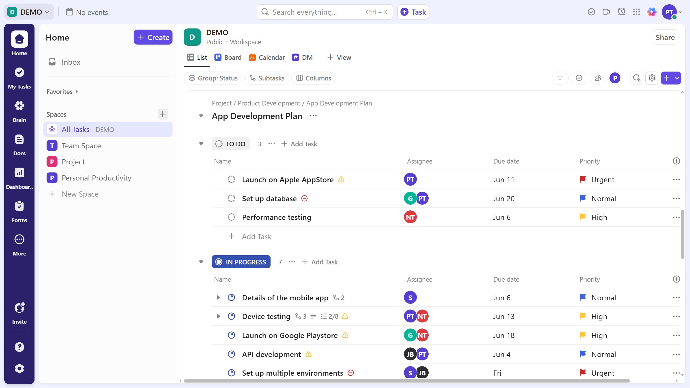 How to view tasks assigned to me in ClickUp