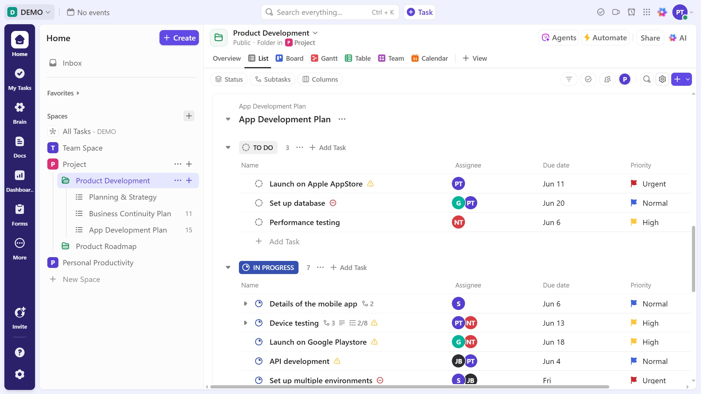 How to use automation to assign new tasks to a user in ClickUp