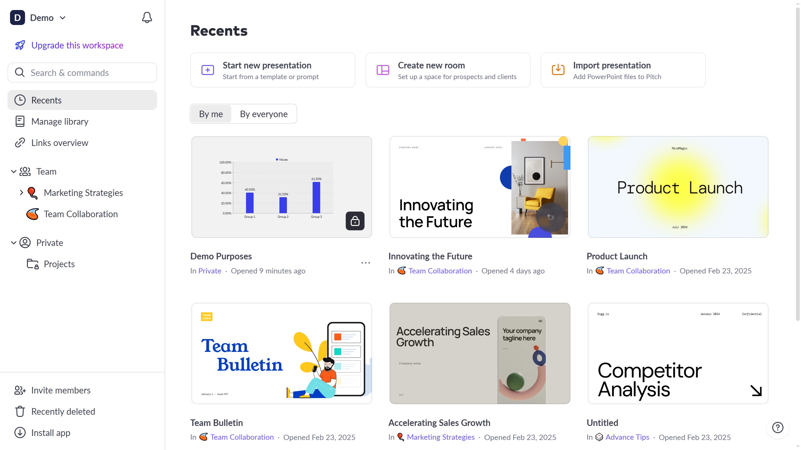 How to delete a chart in Pitch