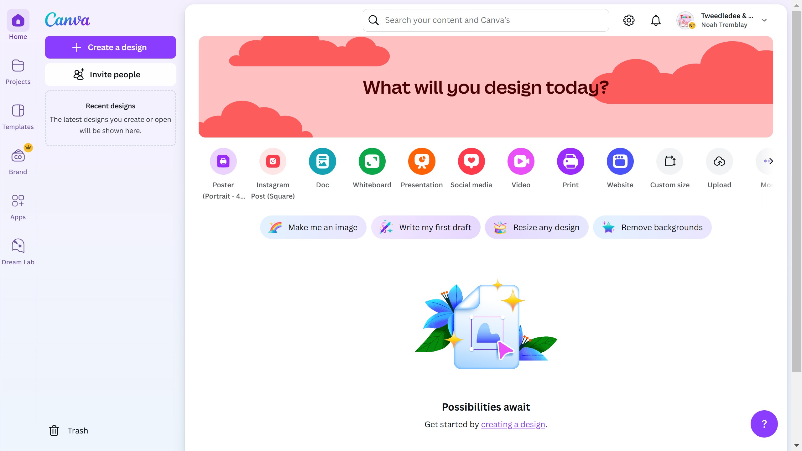 How to leave a team in Canva?