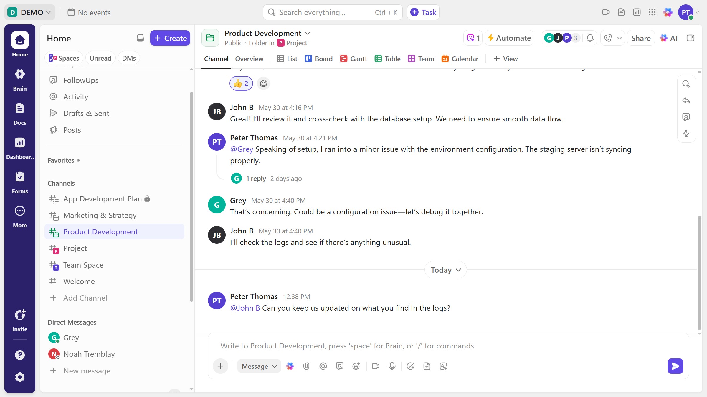 How to add followers to a channel in ClickUp