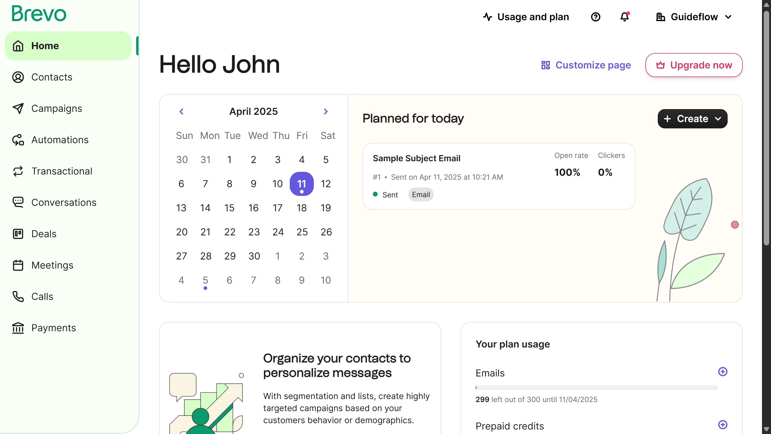 How to change your password in Brevo
