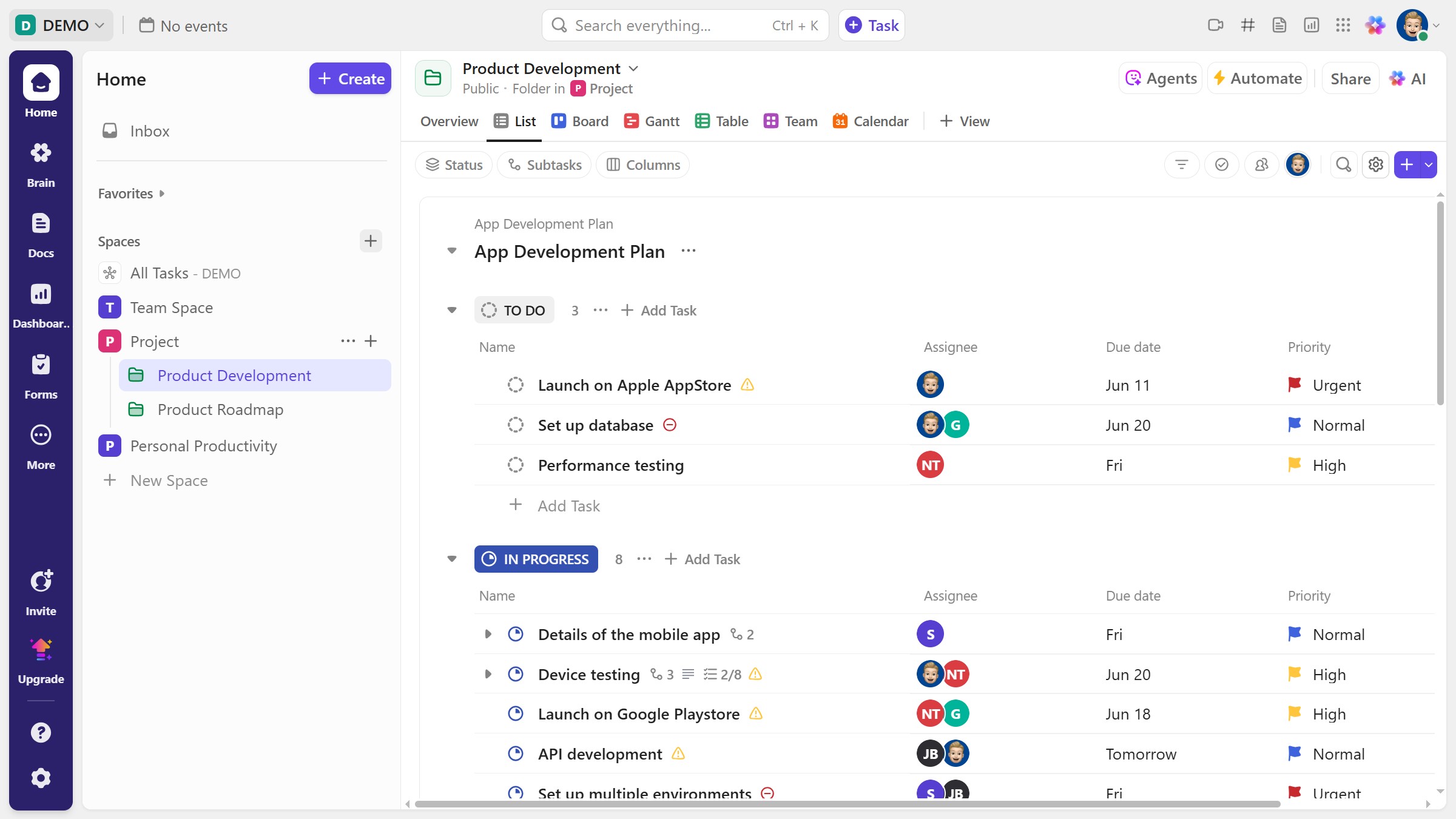 How to make a Mind Map from scratch in ClickUp