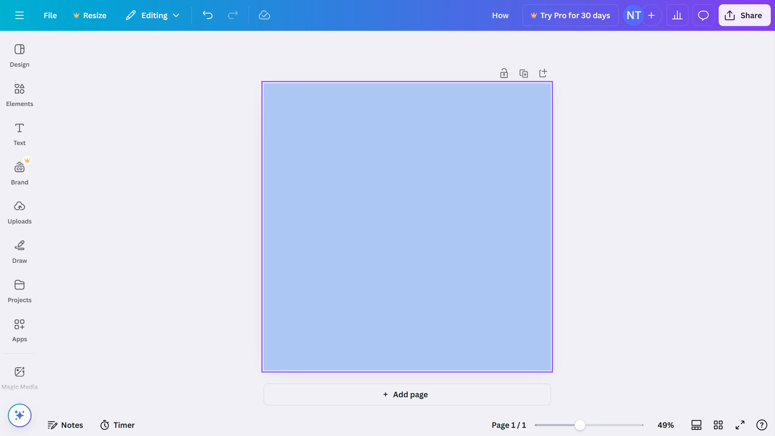 How to make a gradient in Canva?