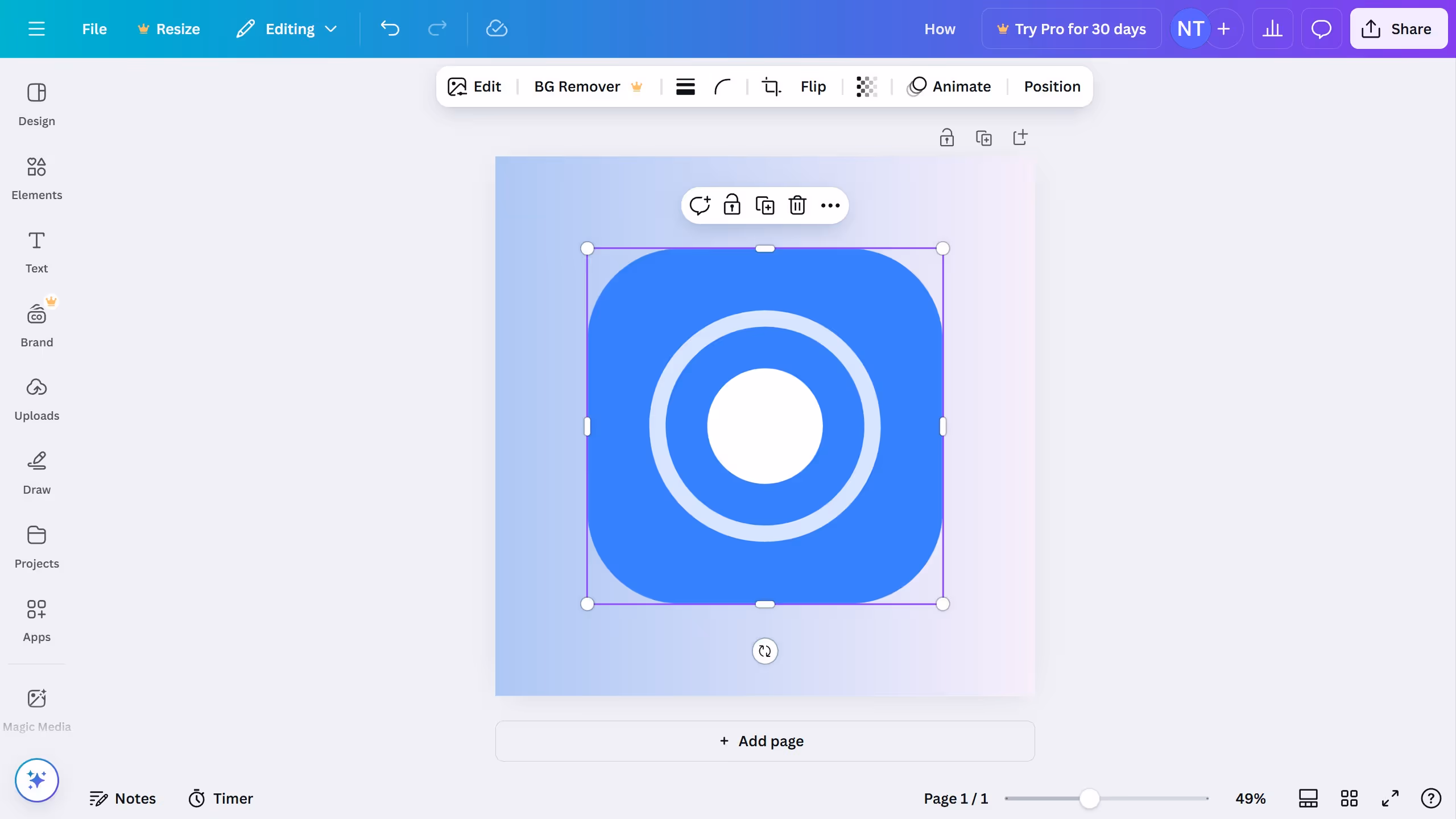 How to change opacity in Canva?