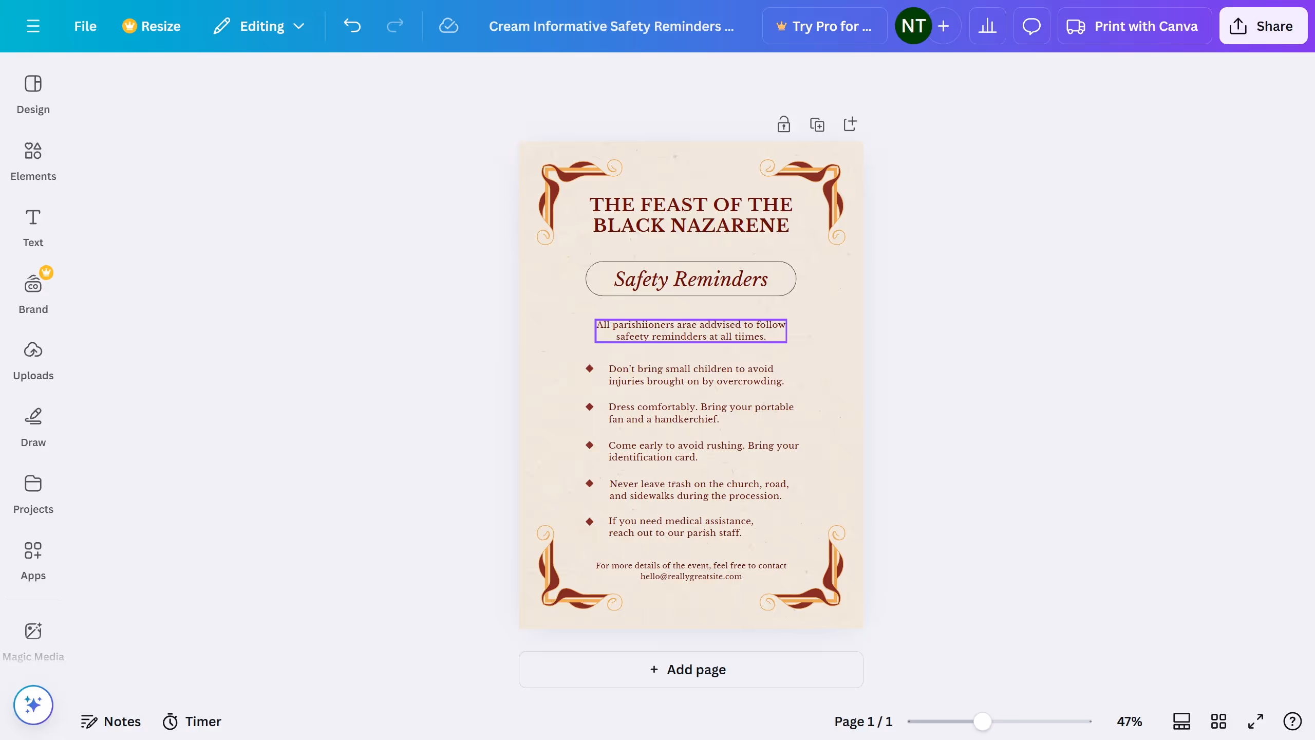 How to spell check in Canva?