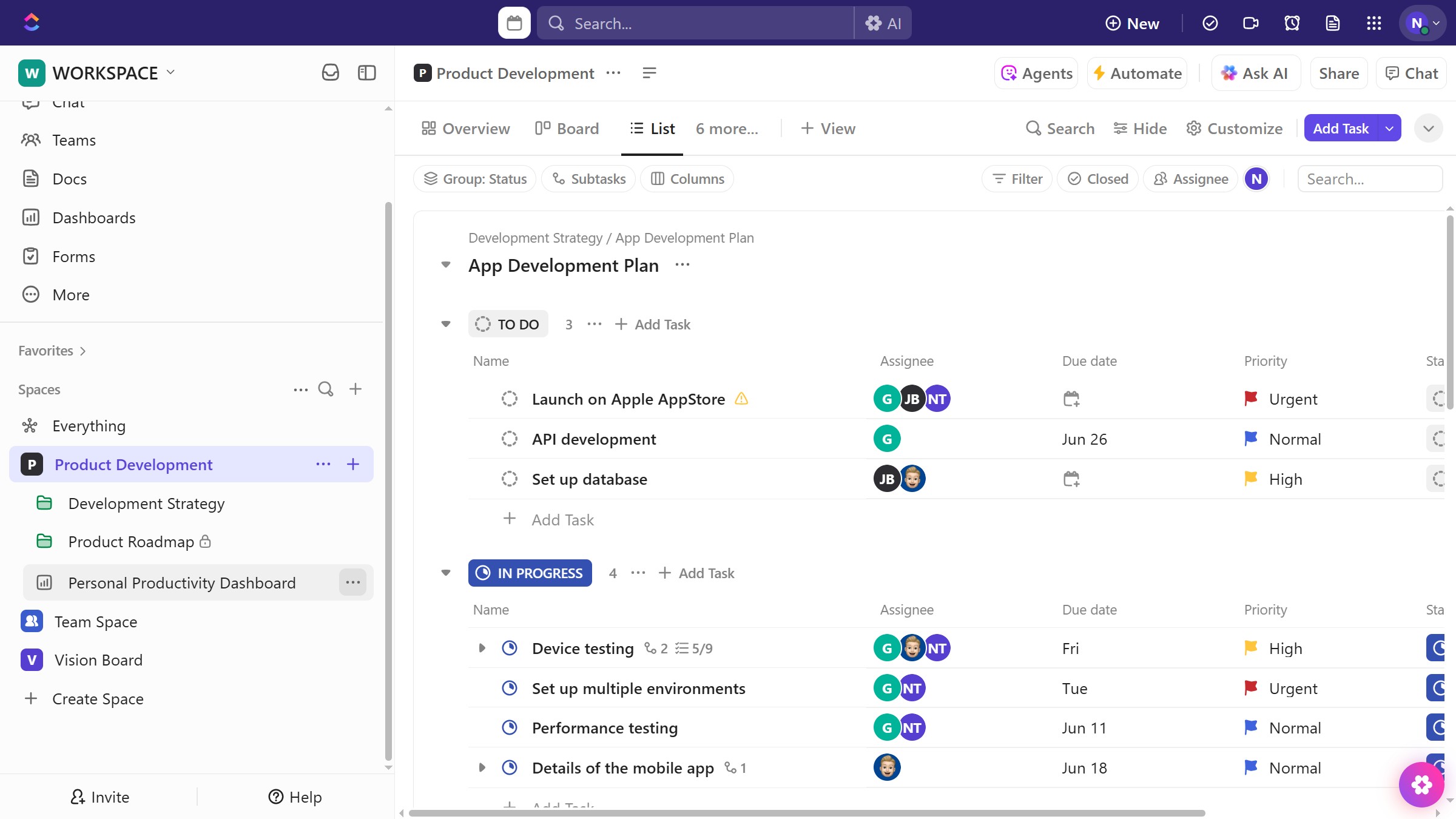 How to move a dashboard from the Sidebar in ClickUp