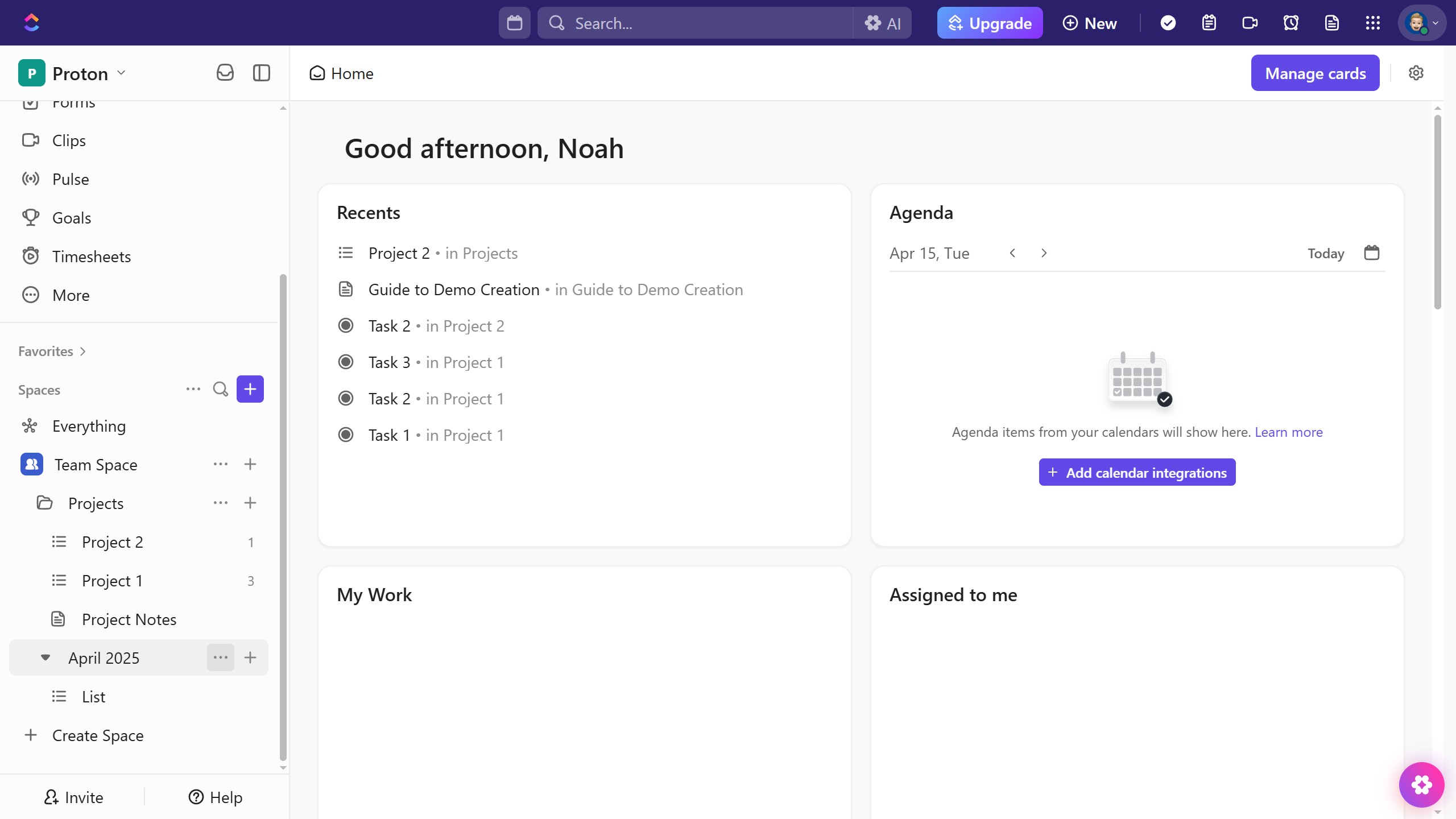 How to duplicate a folder in ClickUp