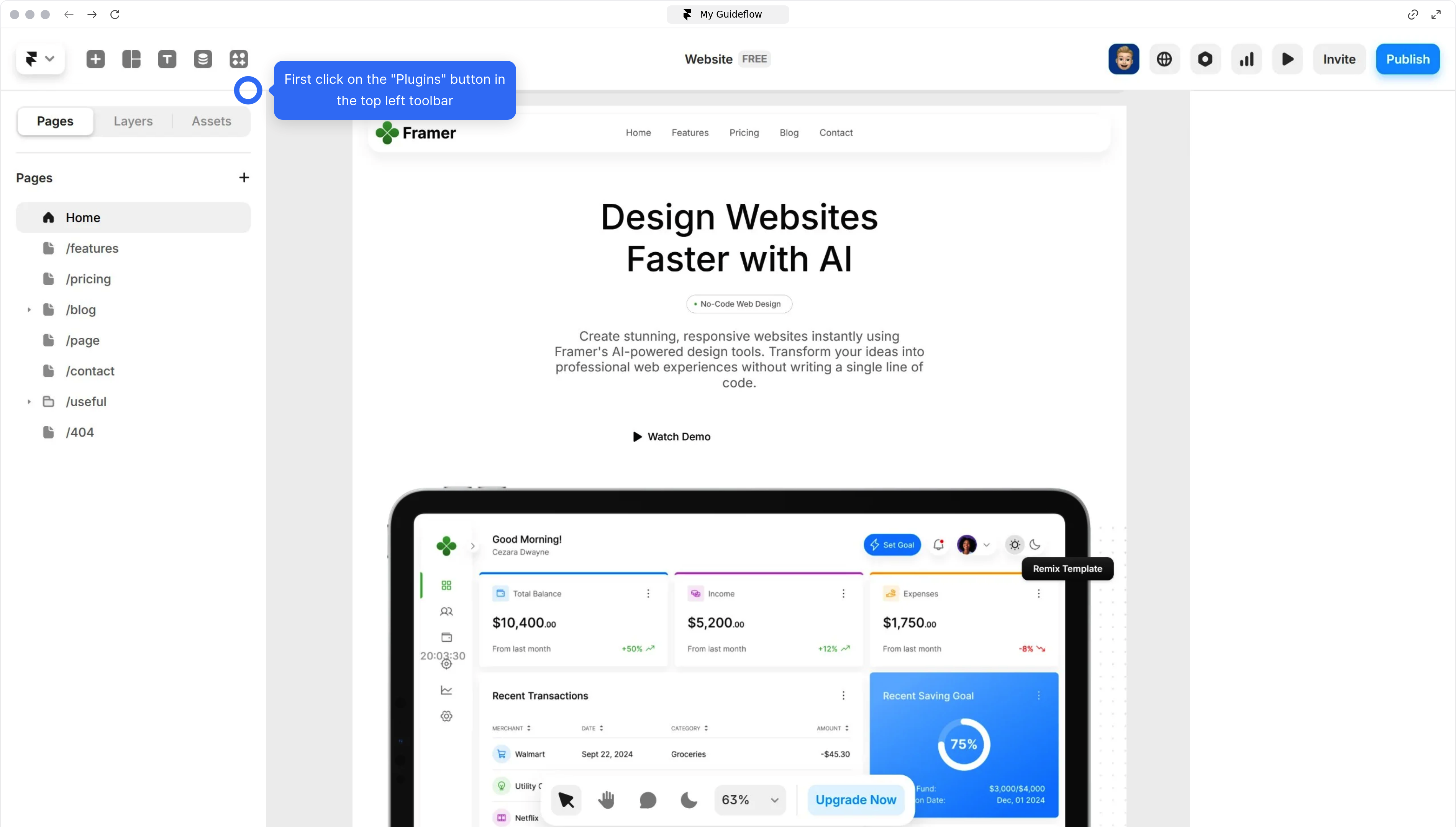 How to activate LottieFiles plugin into Framer