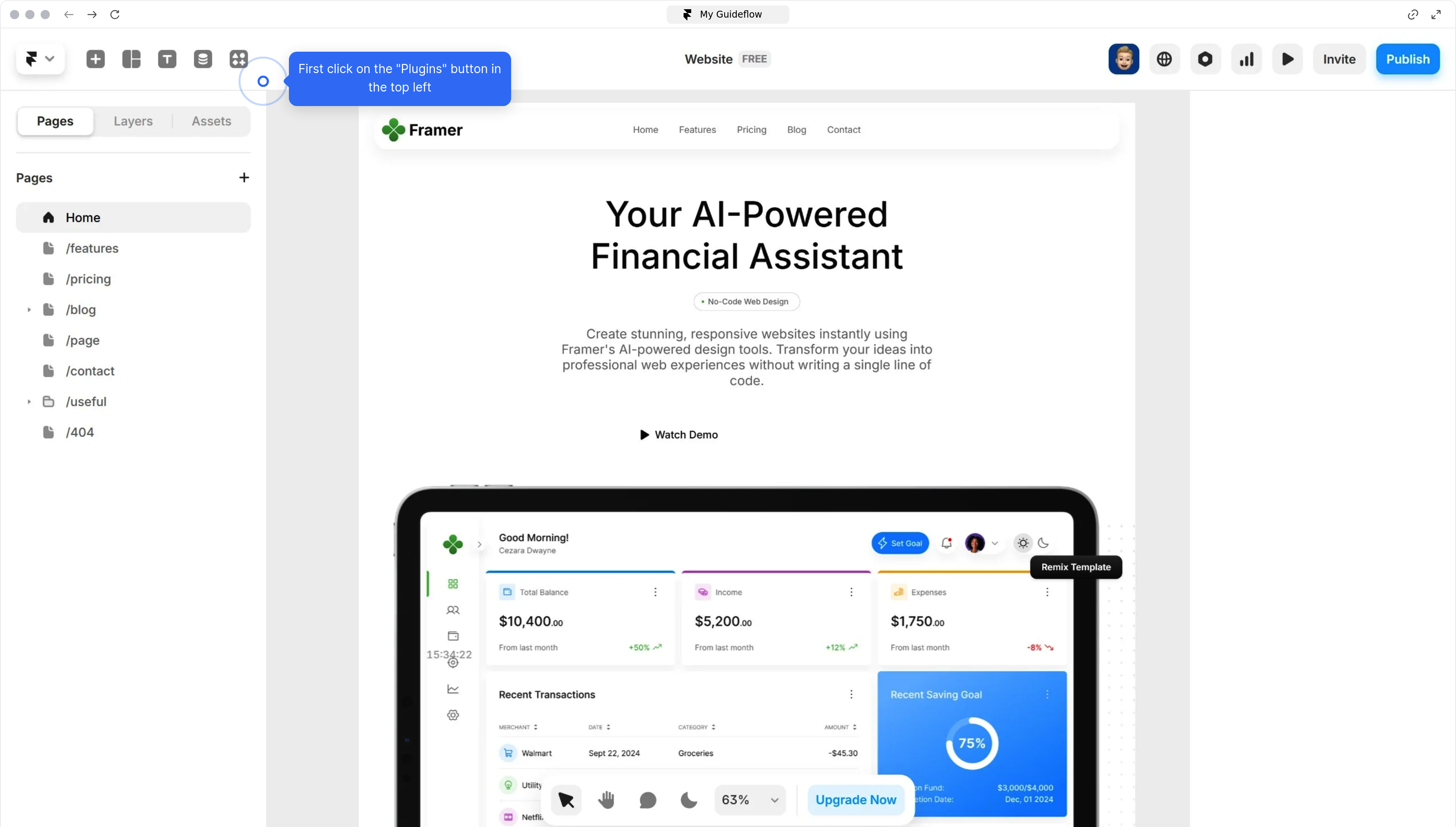 How to activate ASCII plugin into Framer