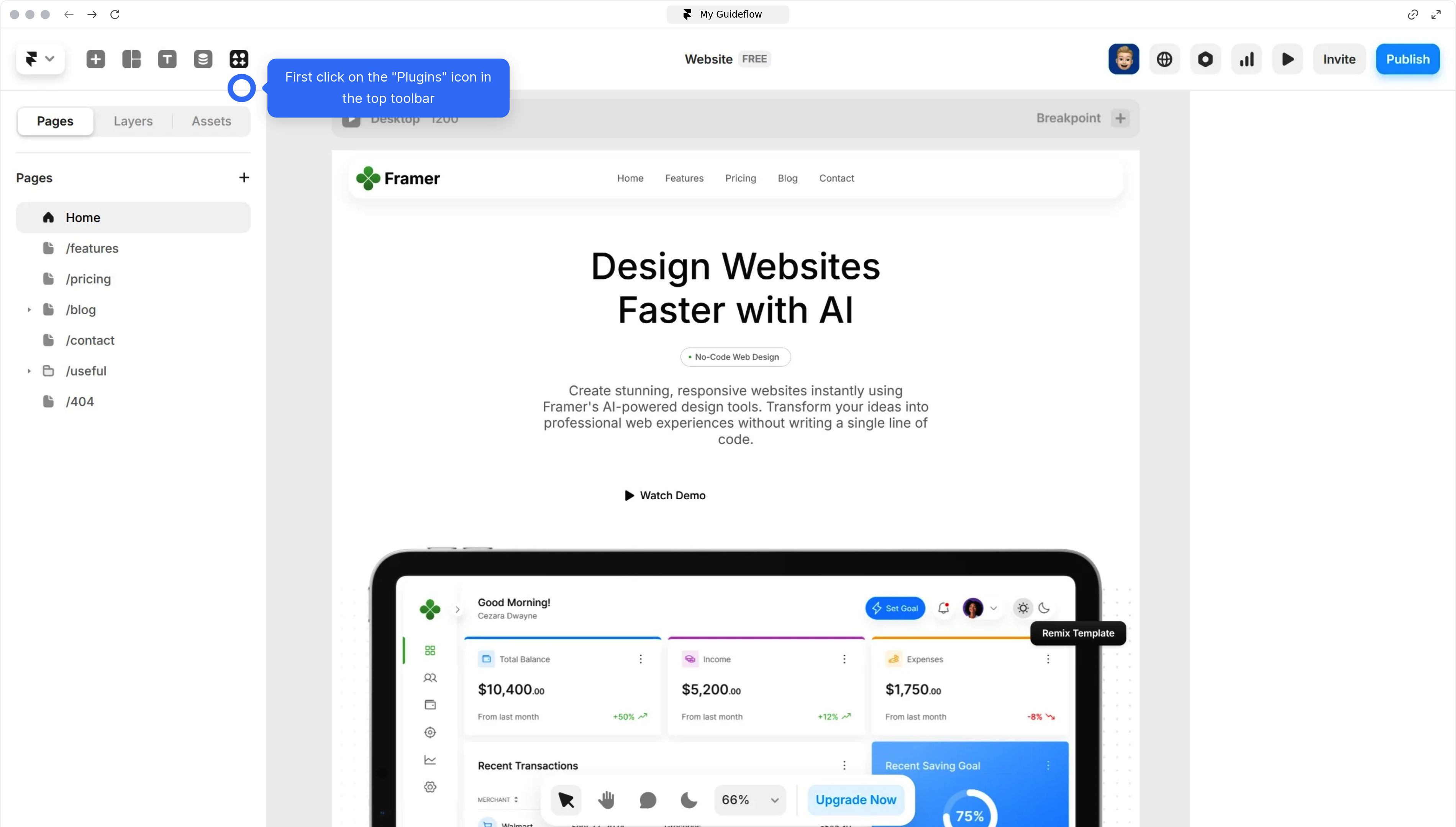 How to activate Asset Cards plugin into Framer