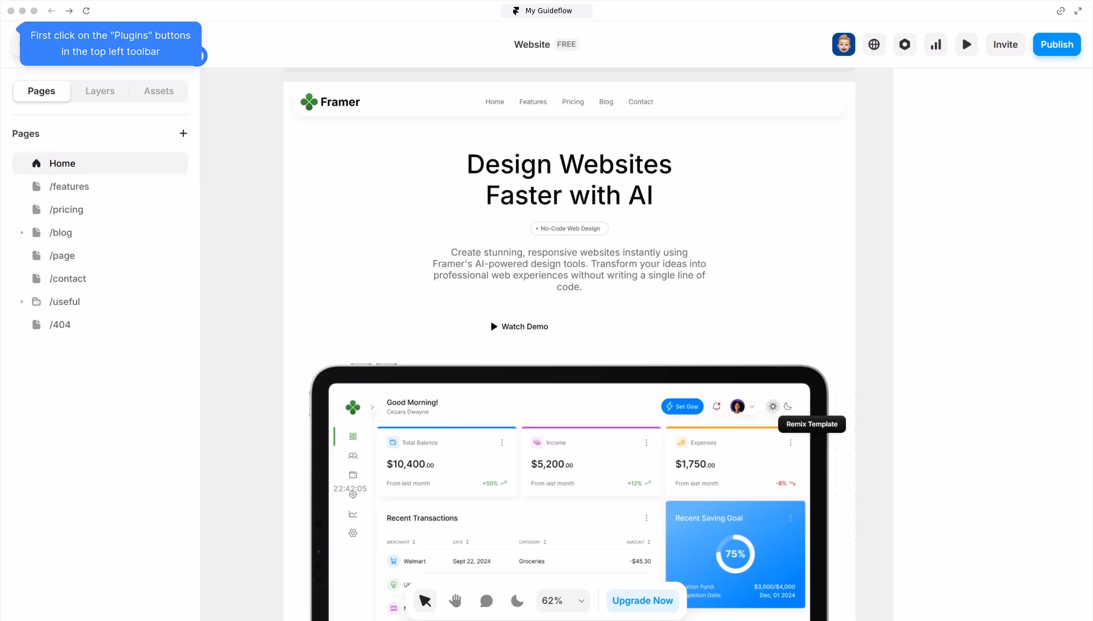 How to activate Text Generator plugin into Framer