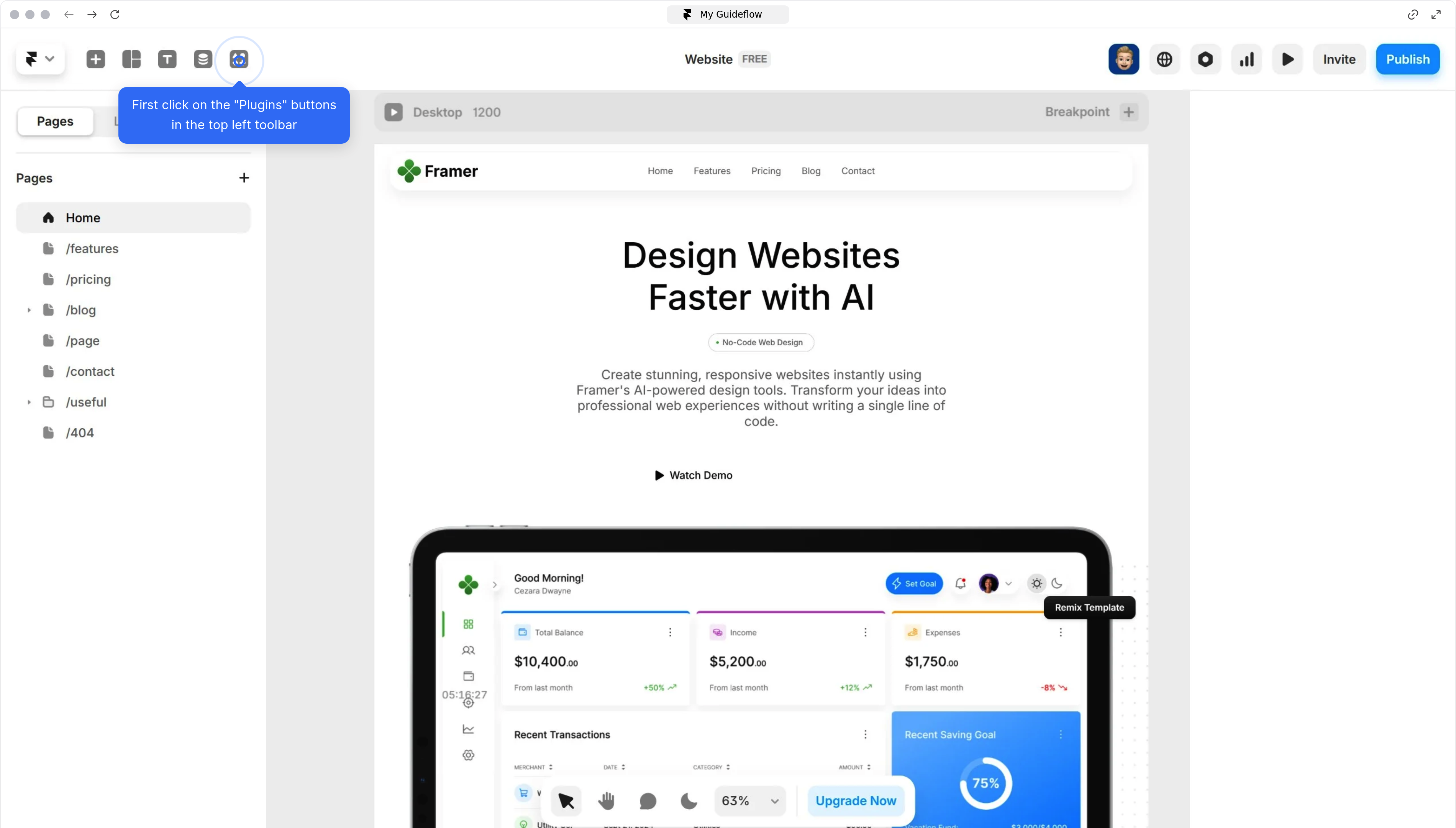 How to activate Polar plugin into Framer