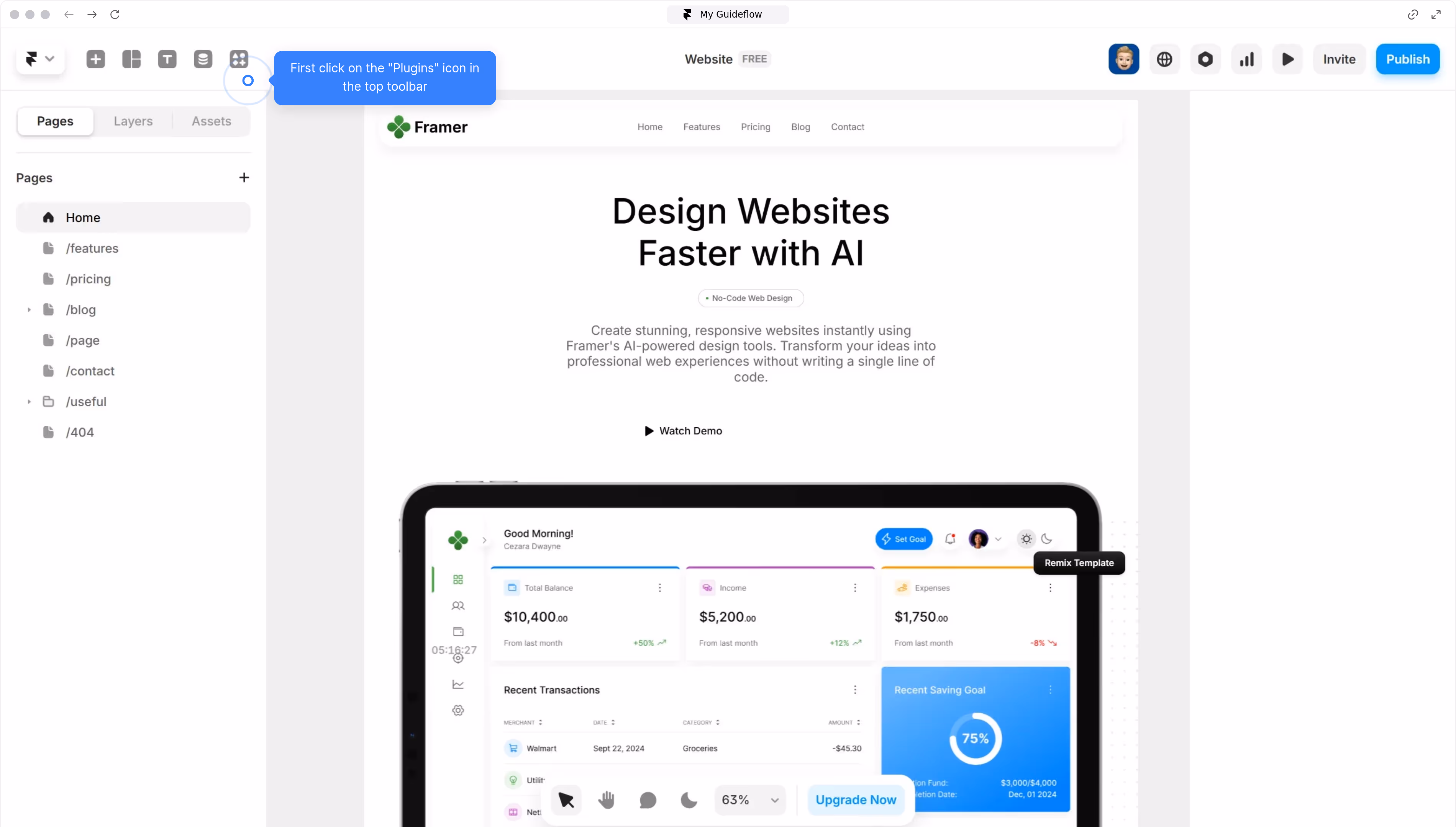 How to activate Color Contrast plugin into Framer