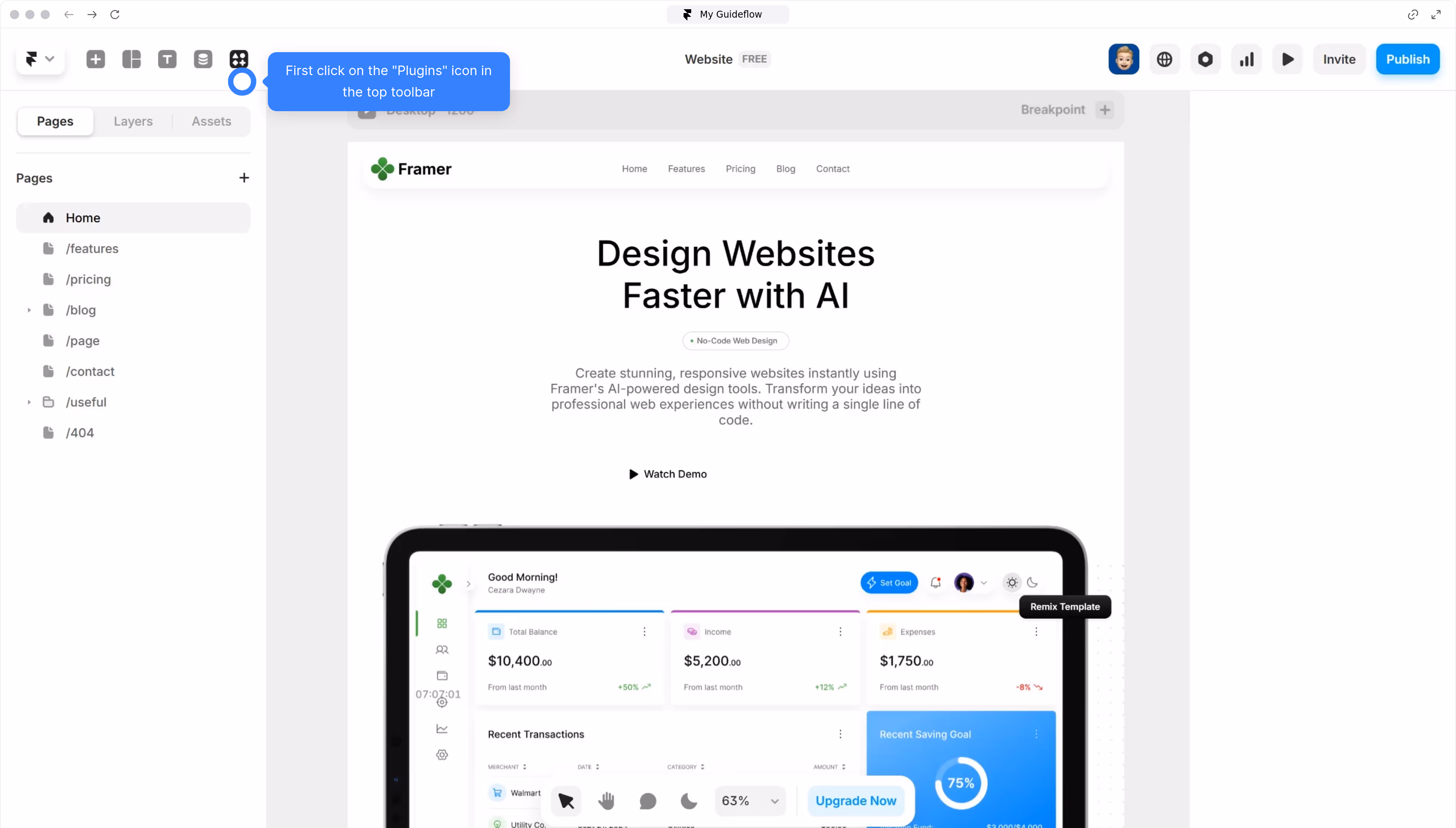 How to activate Bootstrap Icons plugin into Framer