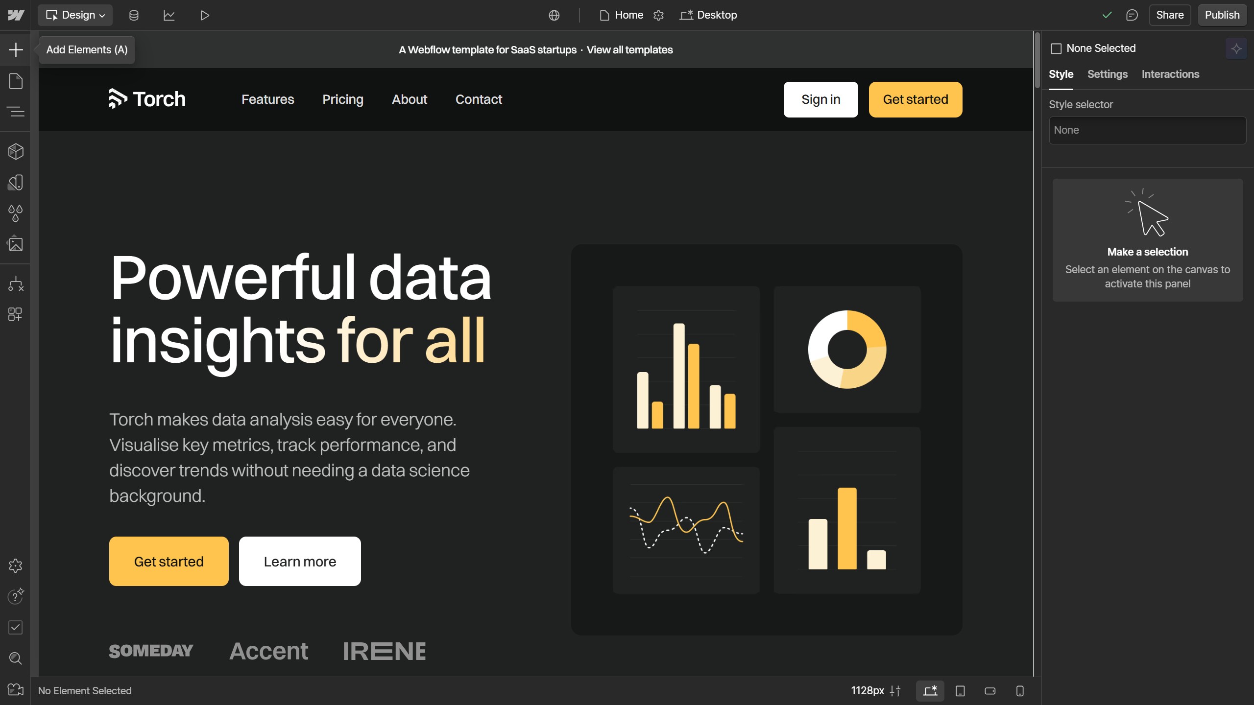 How to center an image in Webflow?