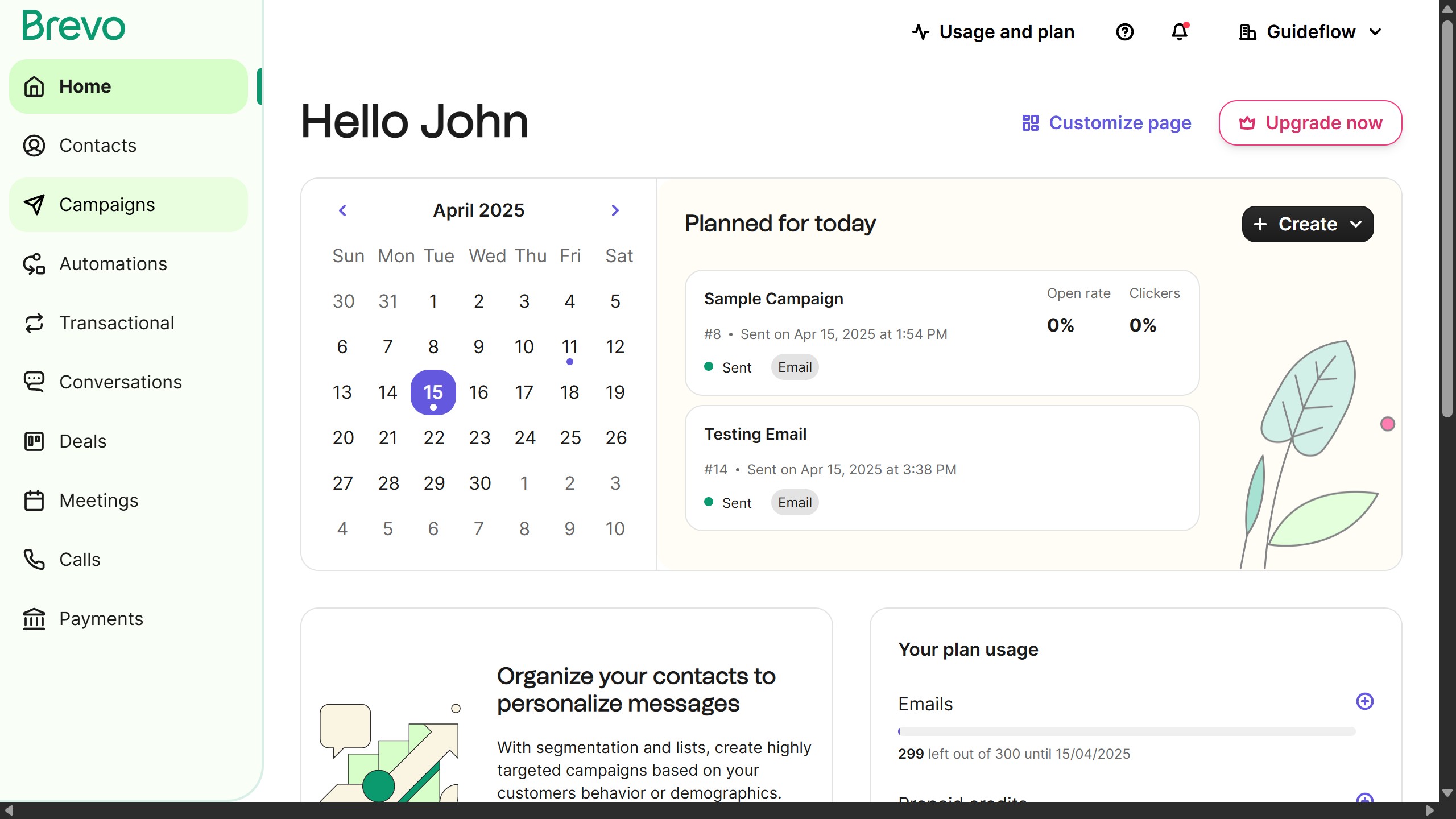 How to rename a SMS message in Brevo