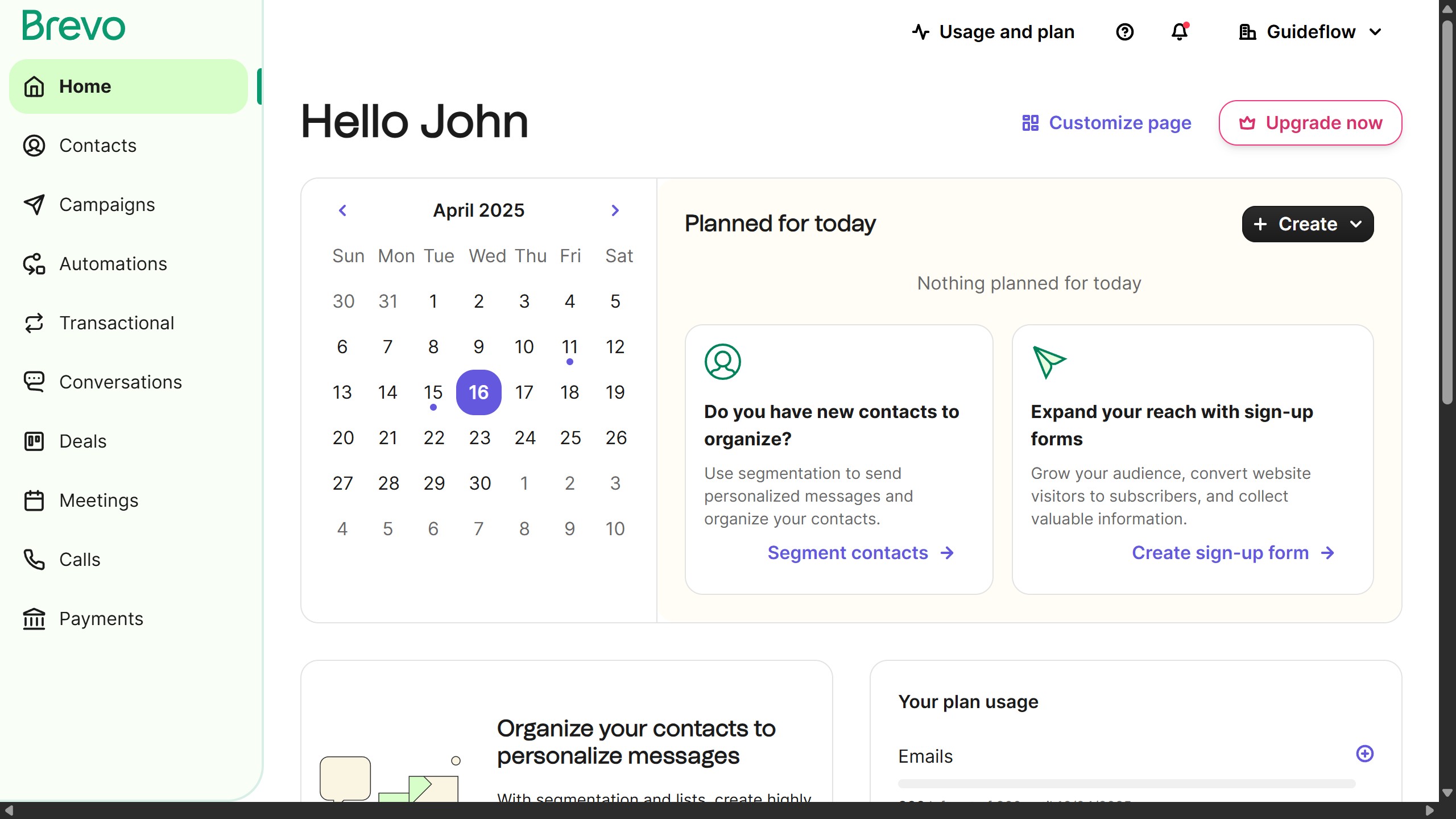 How to rename a folder in Brevo