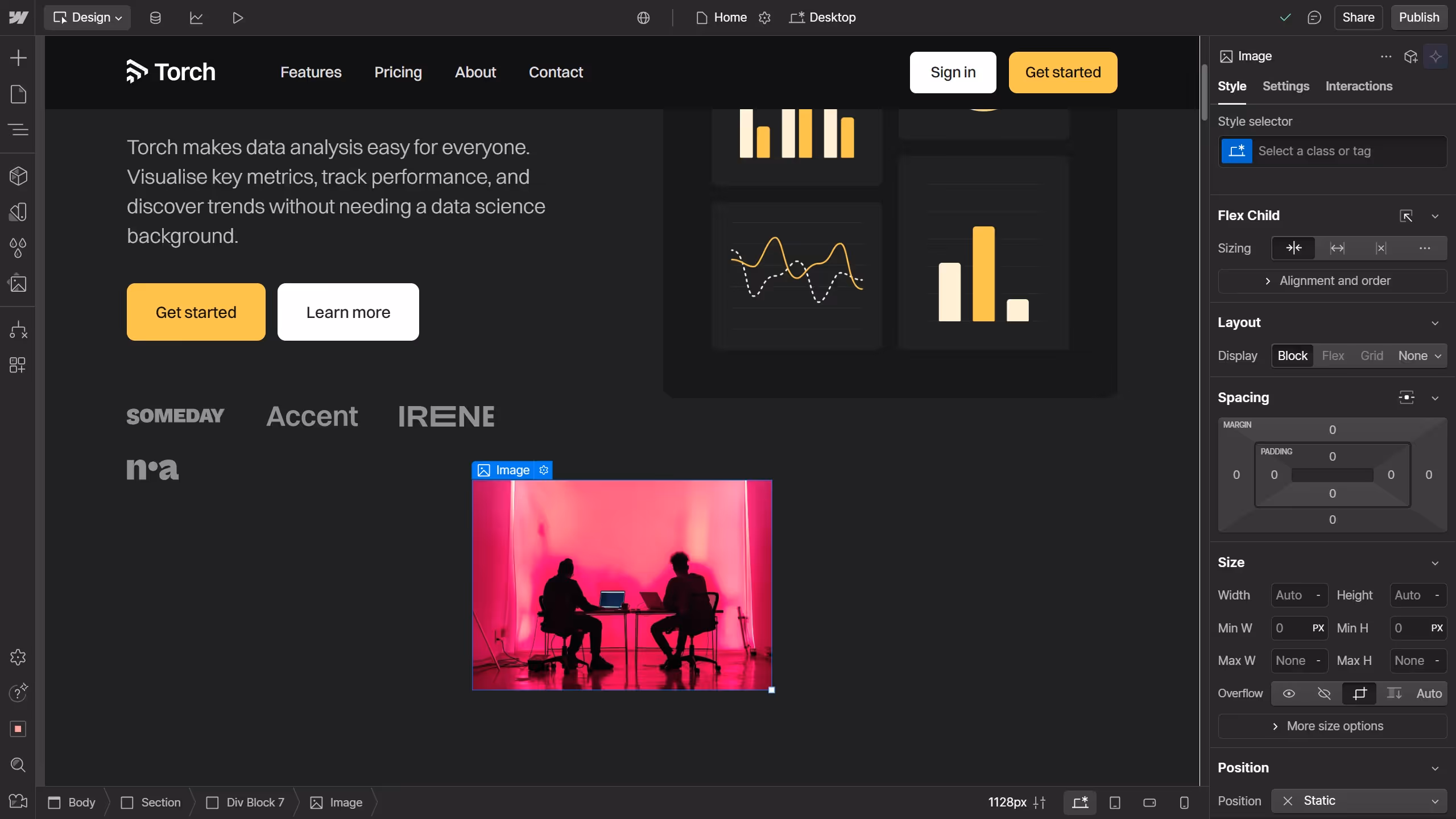 How to add a link to an image in Webflow?